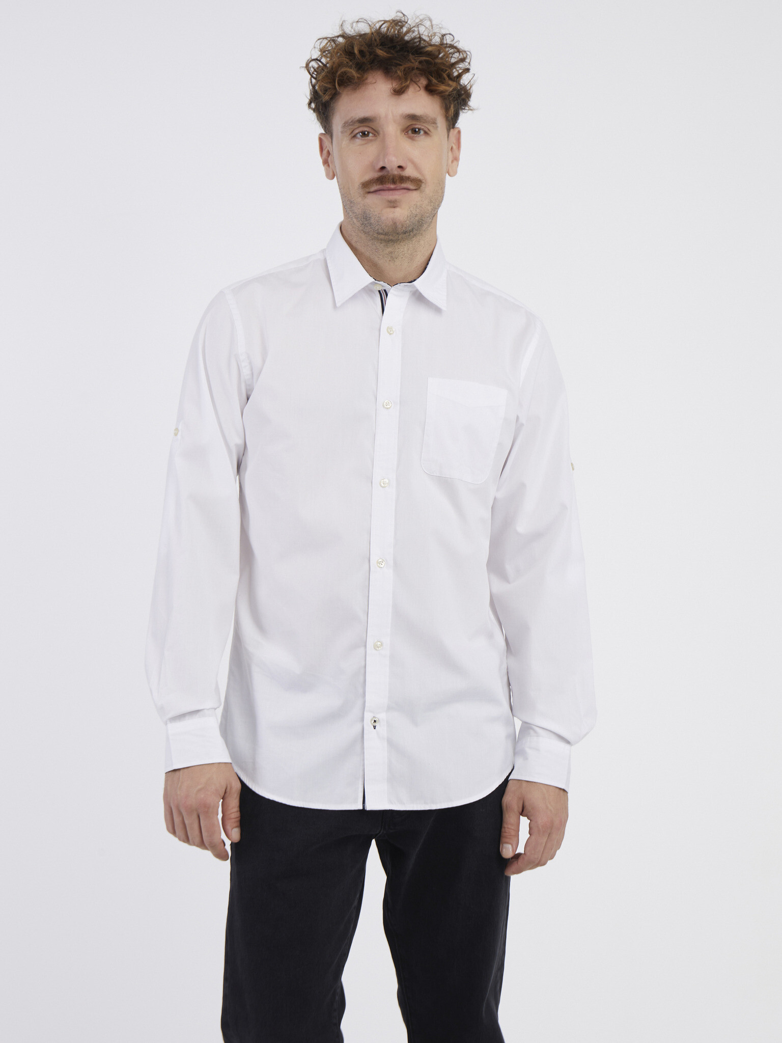 Jack & Jones Plain Shirt White - Pepit.gr