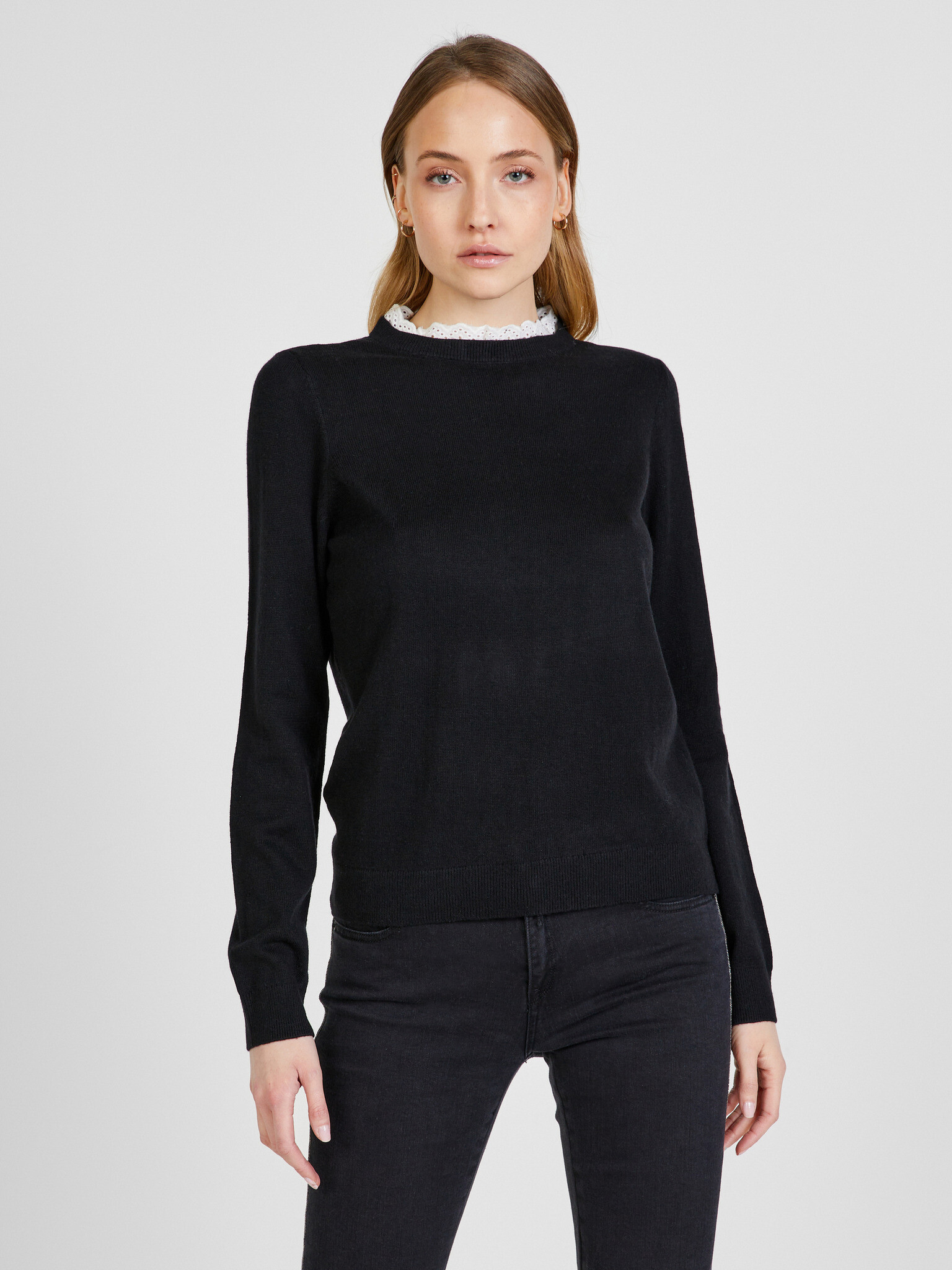 Jacqueline de Yong Caddy Sweater Black - Pepit.gr