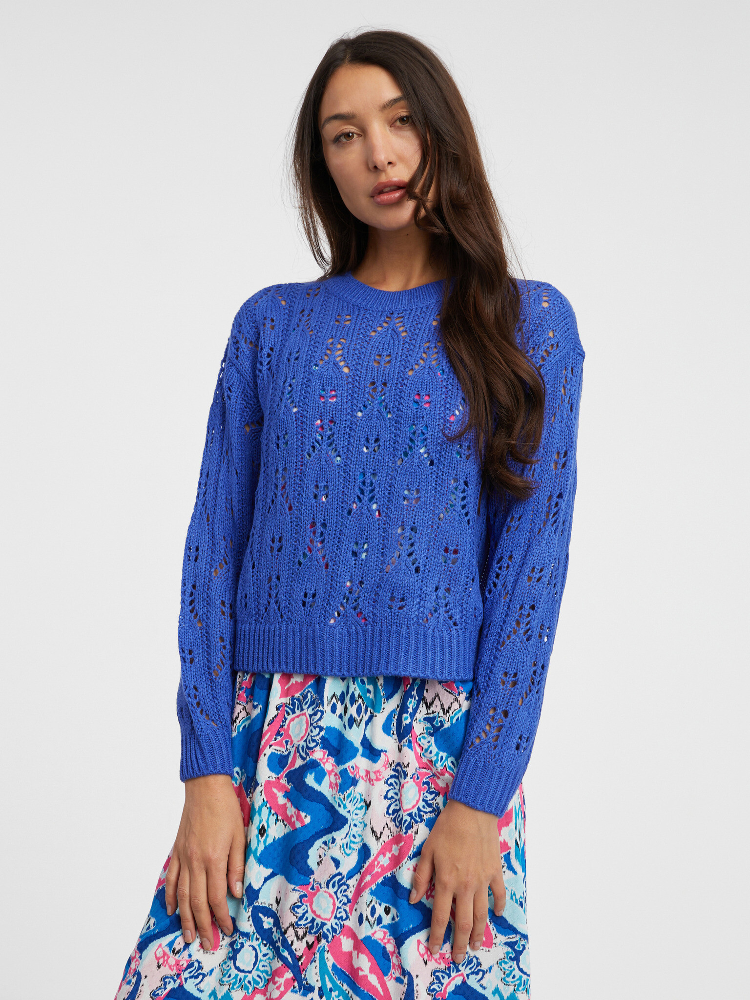 Jacqueline de Yong Judith Sweater Blue - Pepit.gr