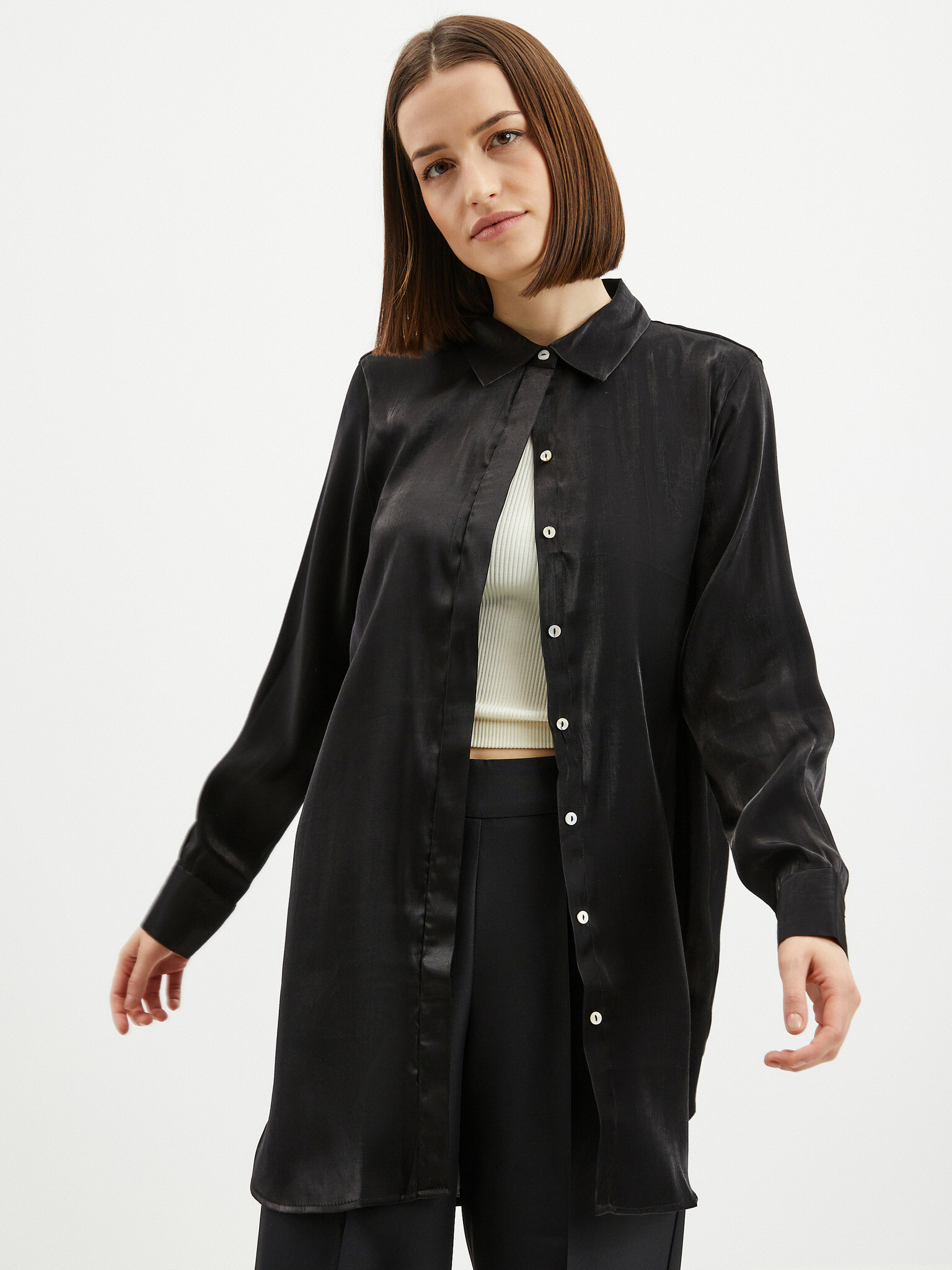 Jacqueline de Yong Paris Shirt Black - Pepit.gr