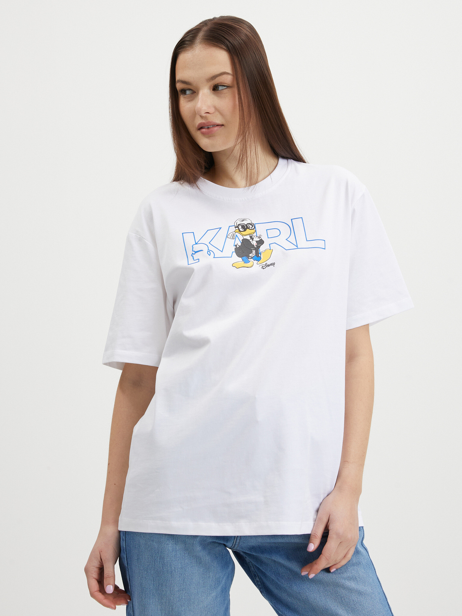 Karl Lagerfeld x Disney T-shirt White - Pepit.gr