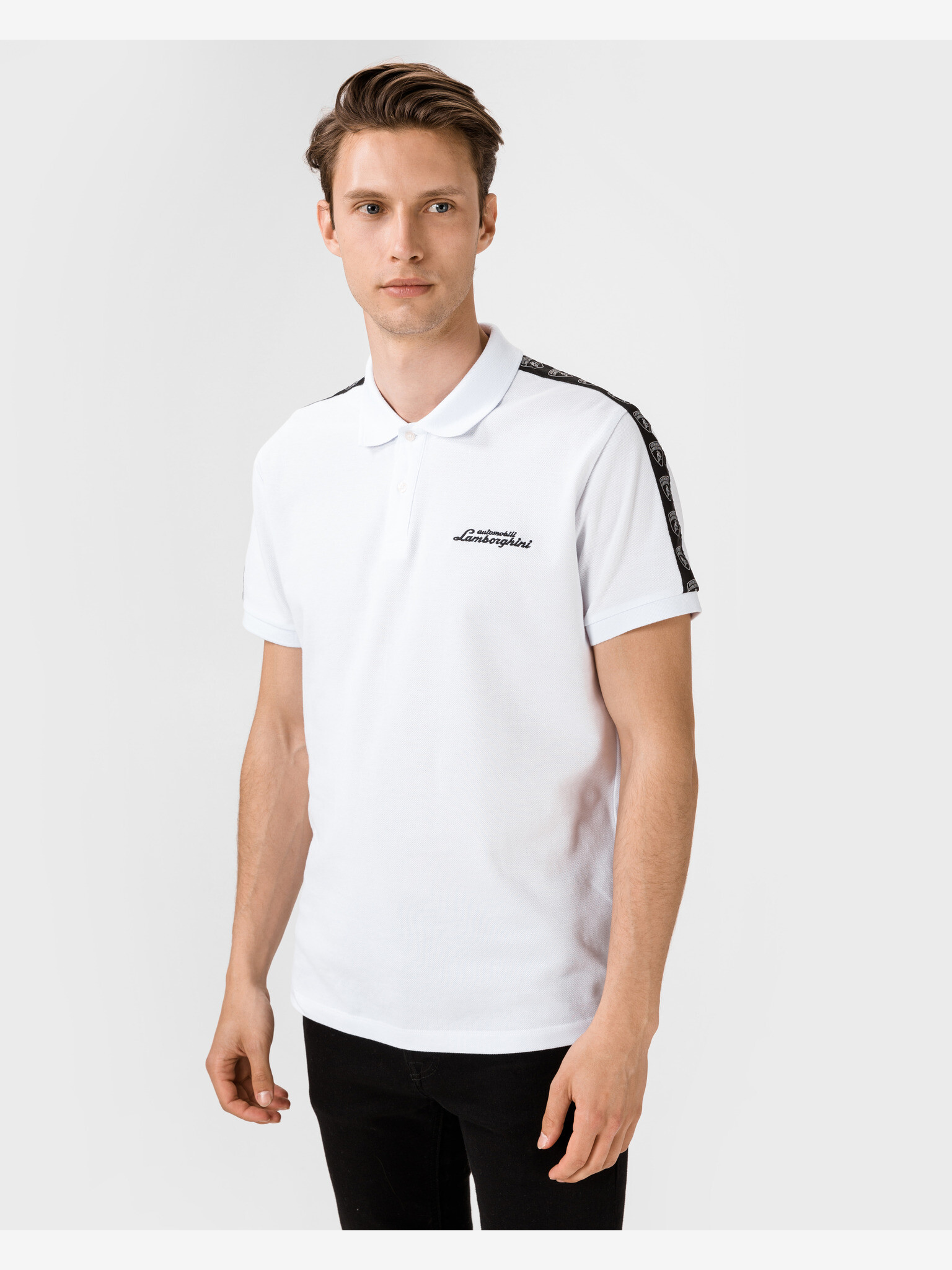 Lamborghini Polo Shirt White - Pepit.gr