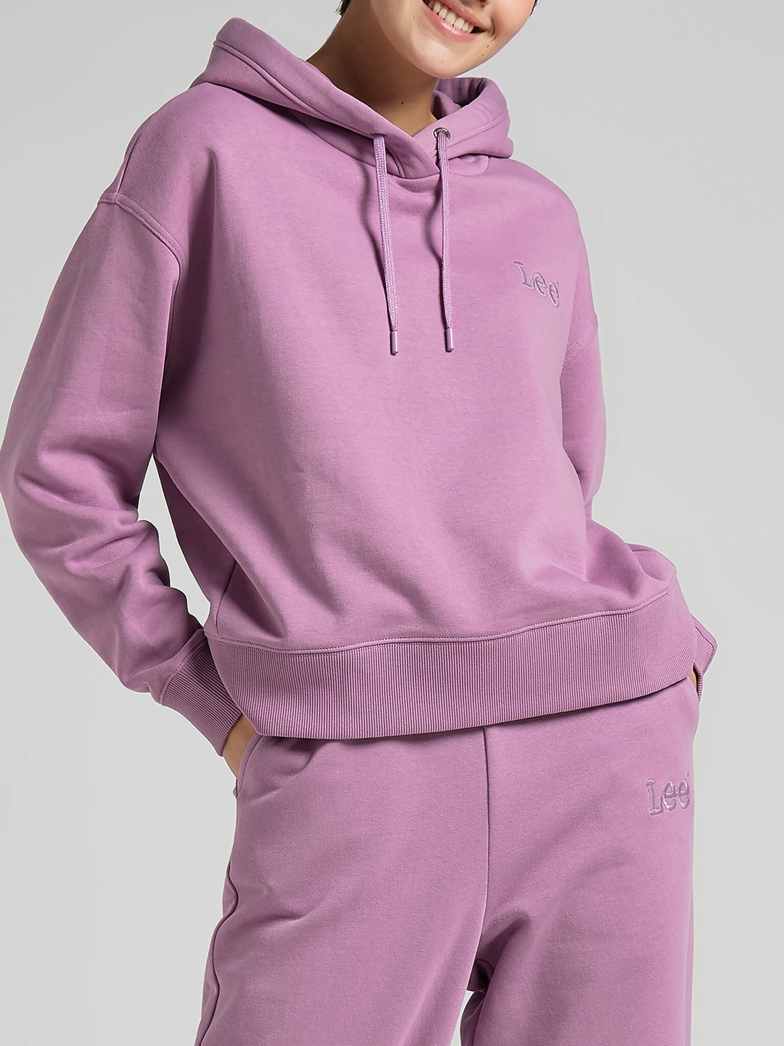 Lee Sweatshirt Pink - Pepit.gr