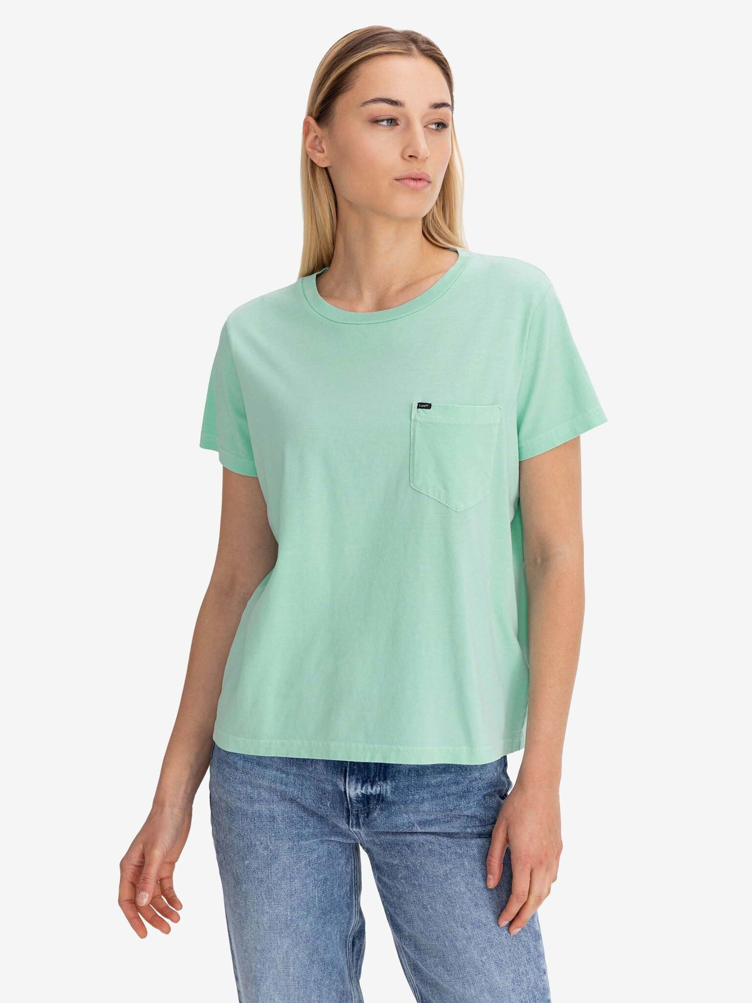 Lee T-shirt Green - Pepit.gr