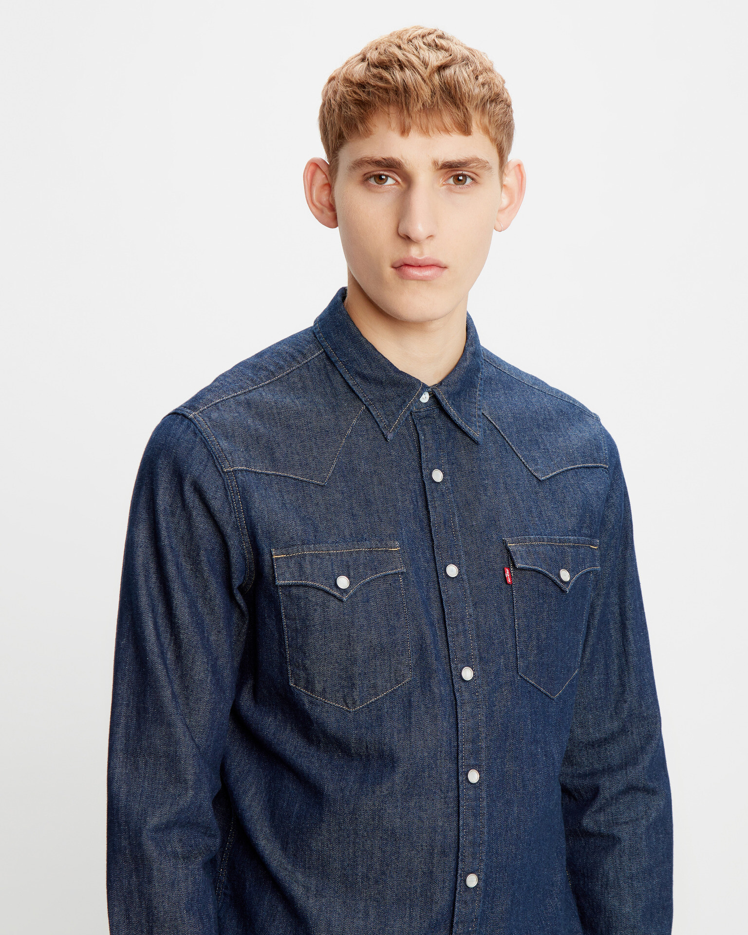 Levi's® Barstow Western Standard Shirt Blue - Pepit.gr