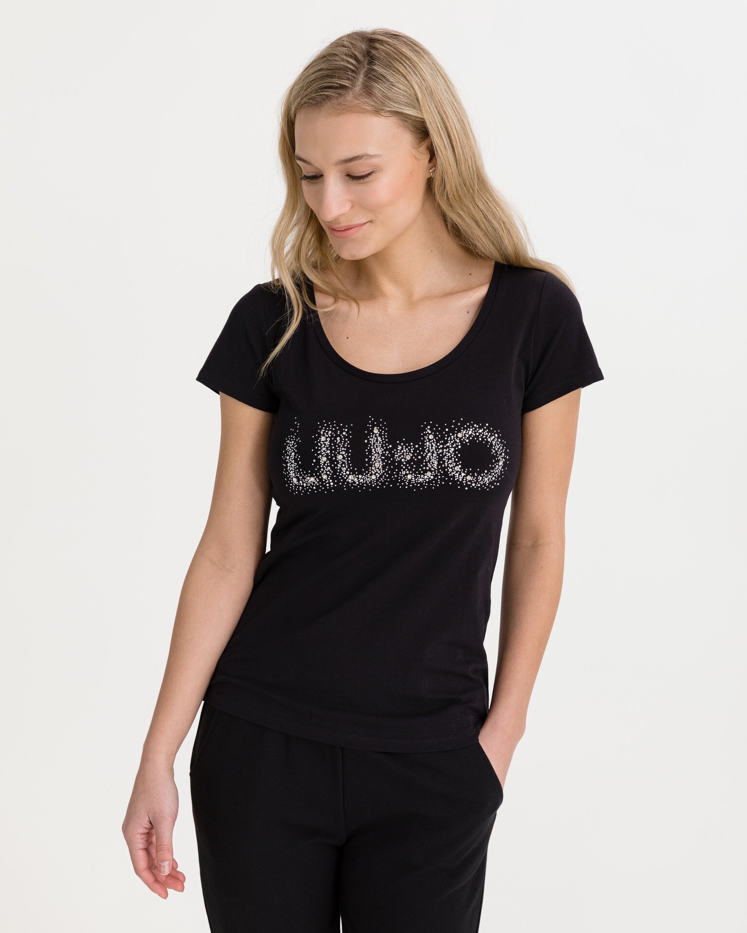 Liu Jo T-shirt Black - Pepit.gr