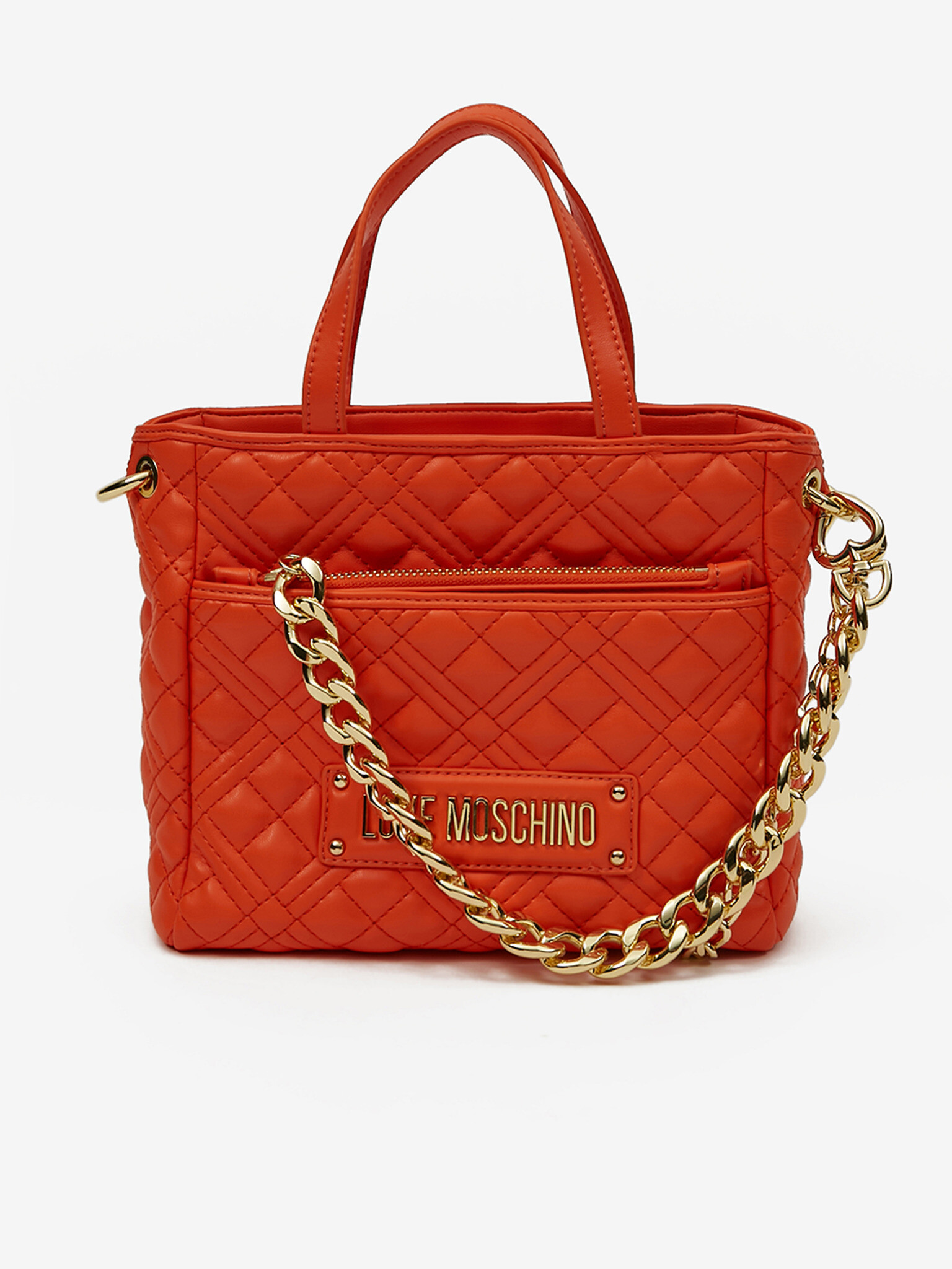 Love Moschino Handbag Orange - Pepit.gr