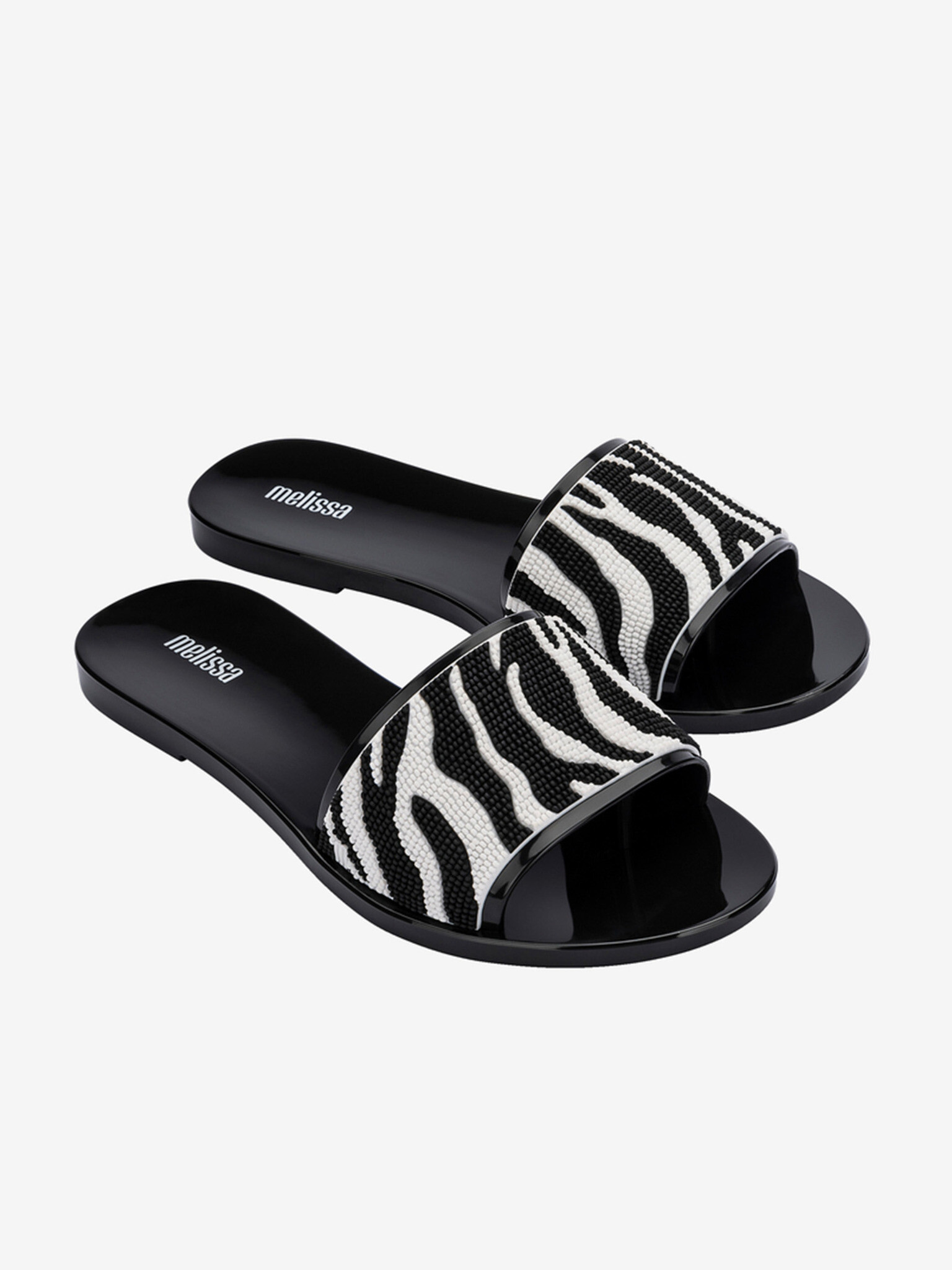 Melissa Savage Slide Flip-flops Black - Pepit.gr