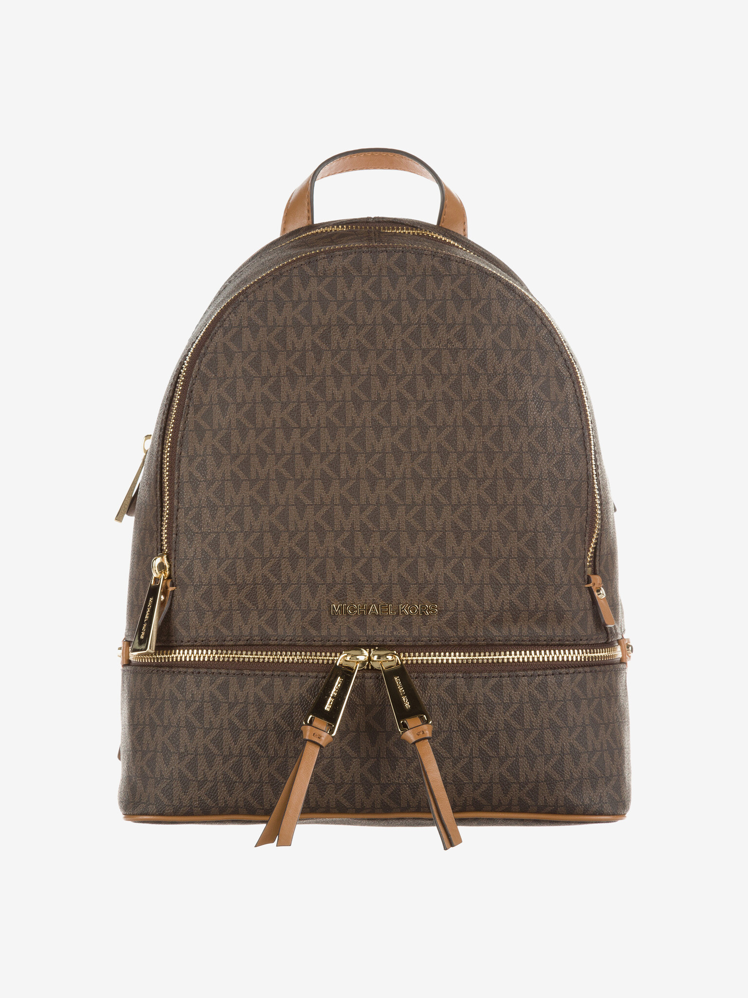 Michael Kors Rhea Medium Backpack Brown - Pepit.gr