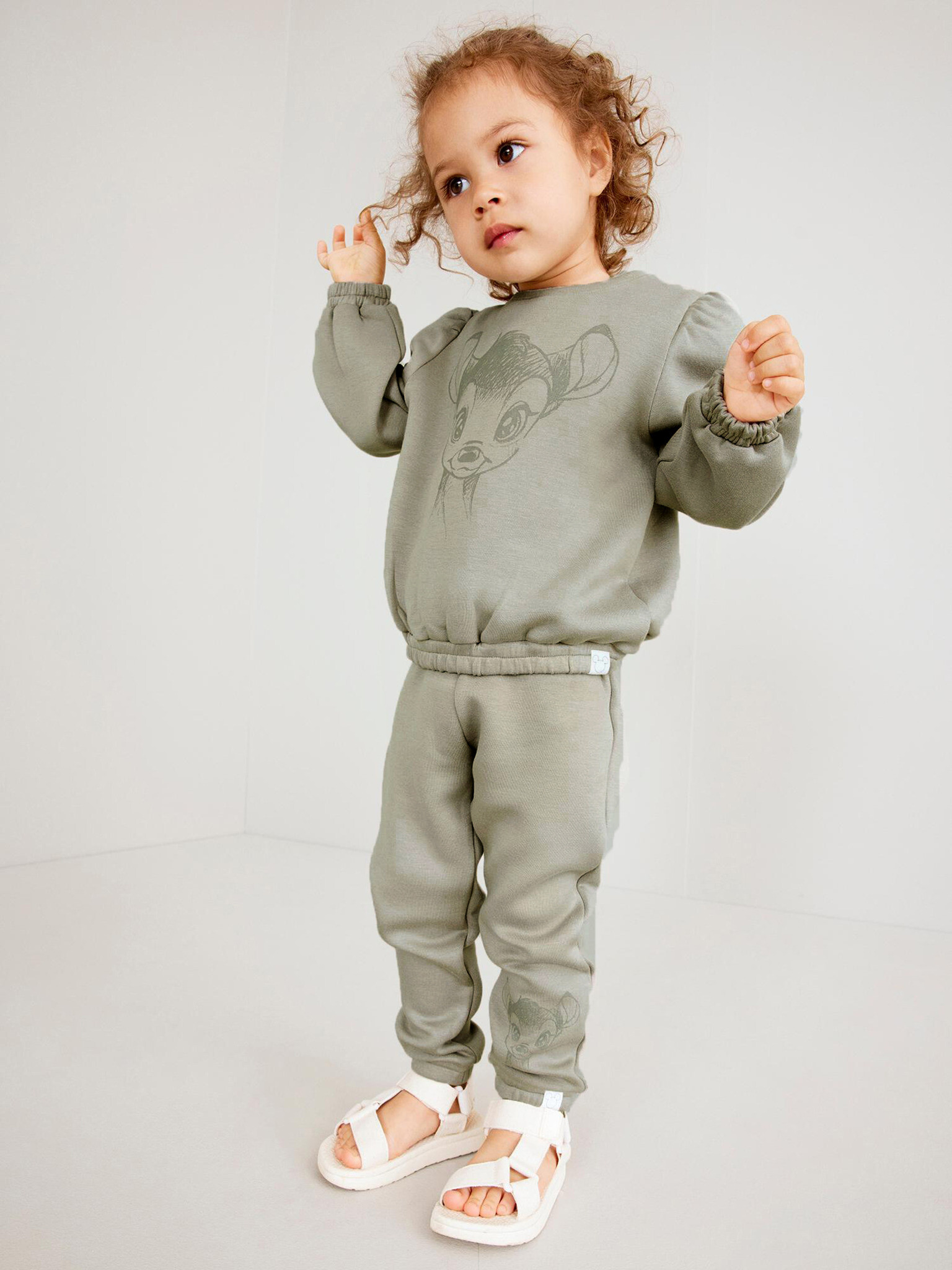 name it Bambi Kids Sweatshirt Green - Pepit.gr