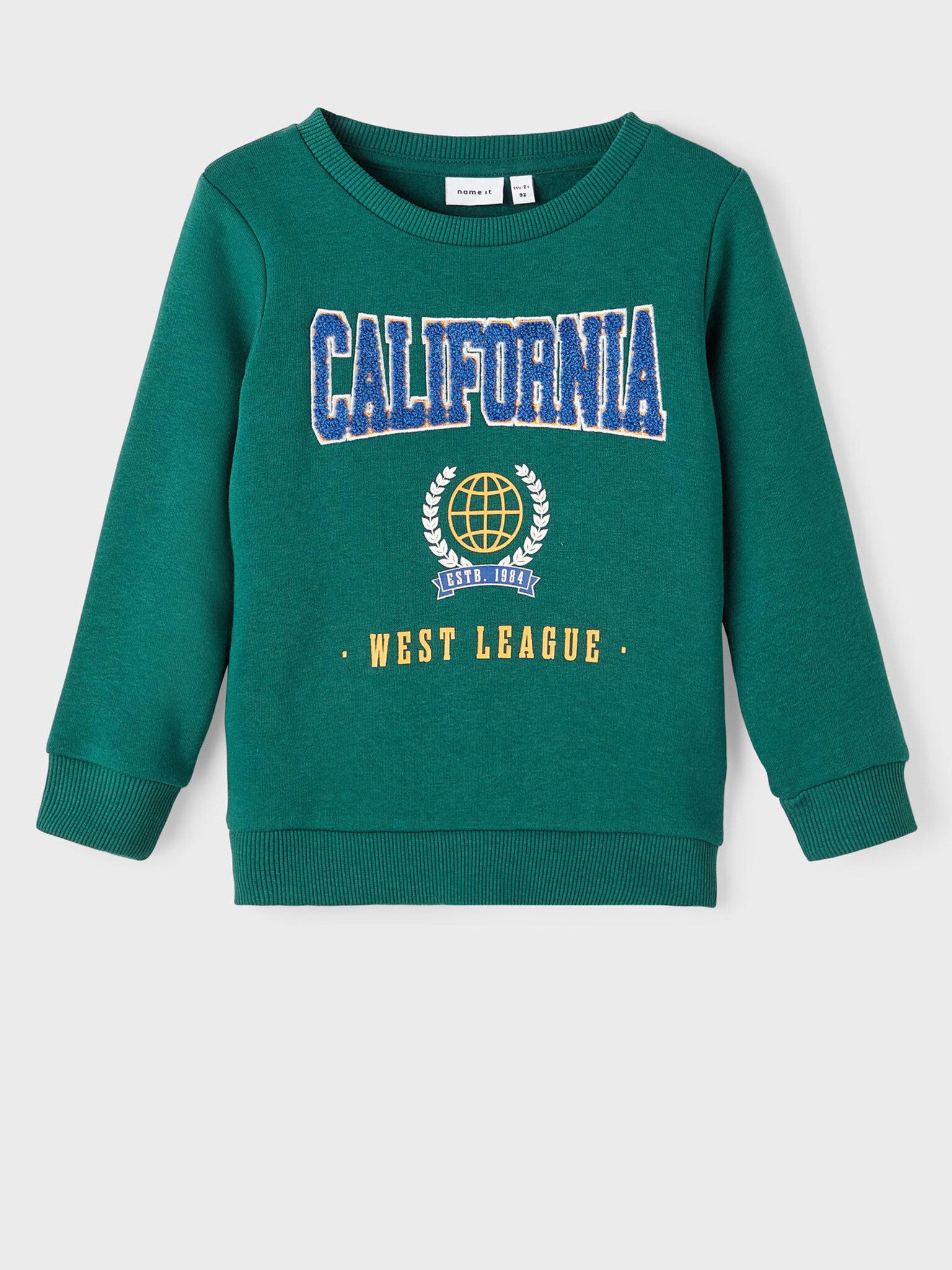 name it Lauge Kids Sweatshirt Green - Pepit.gr