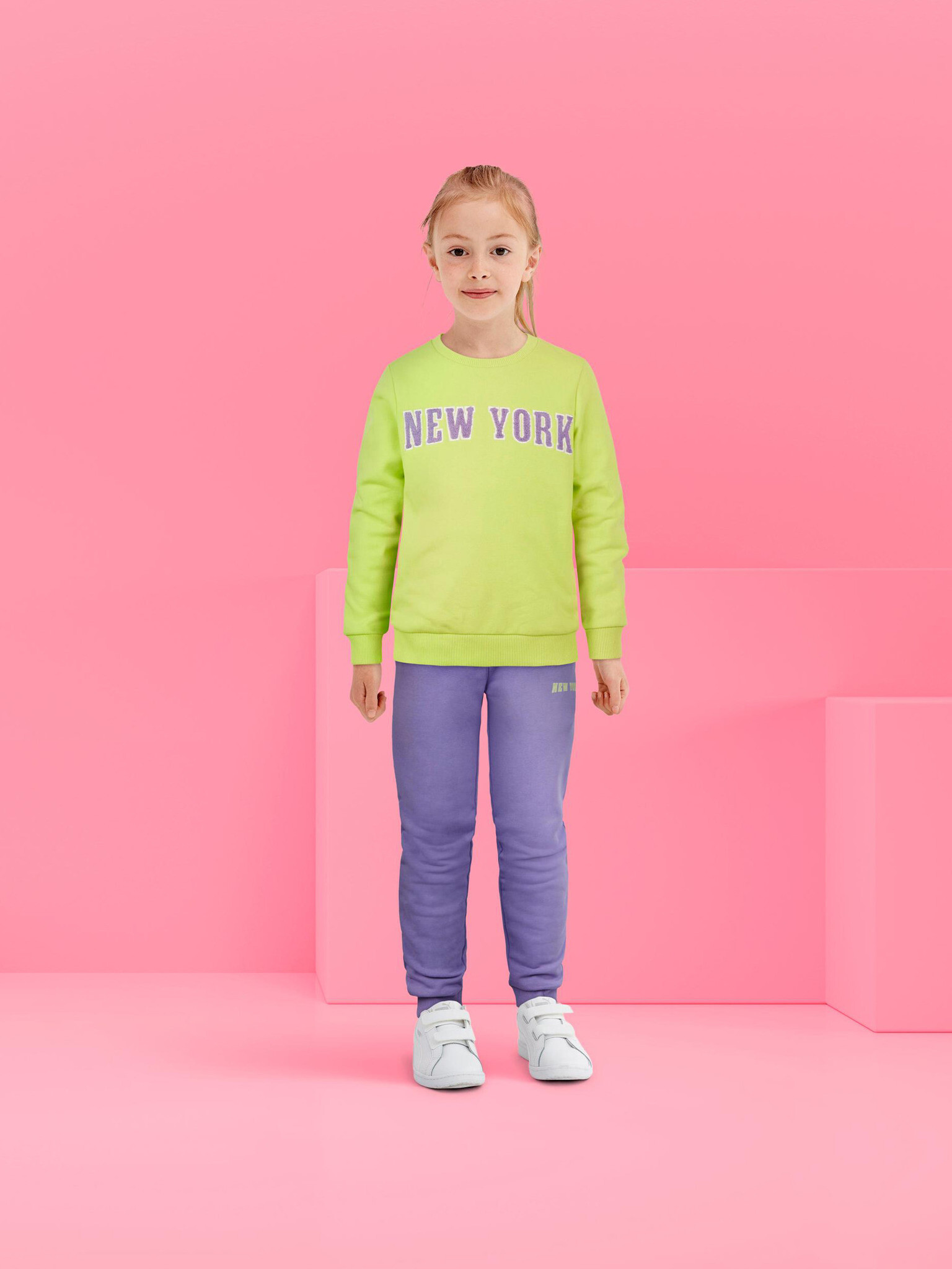 name it Lola Kids Sweatshirt Green - Pepit.gr