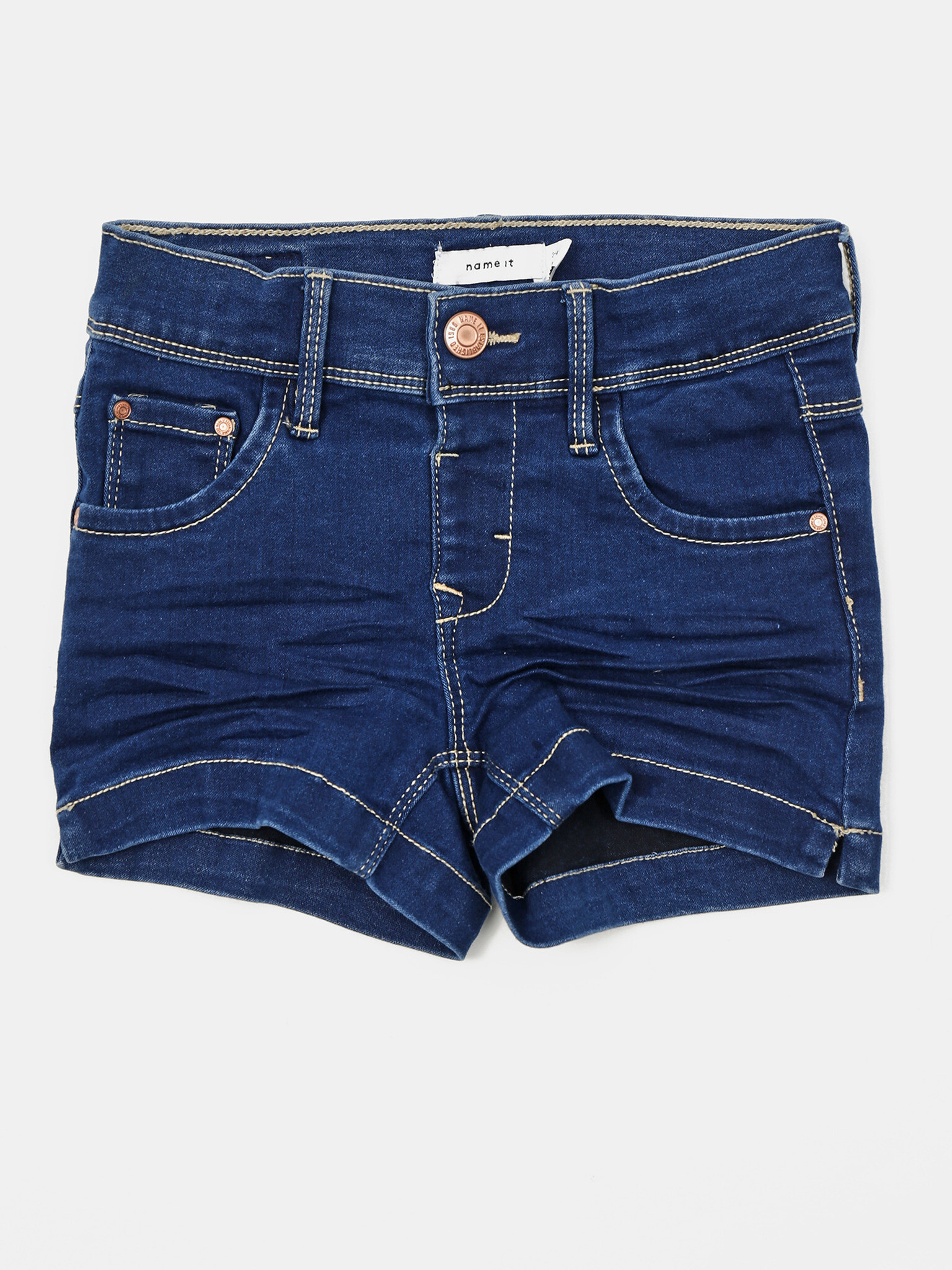 name it Salli Kids Shorts Blue - Pepit.gr