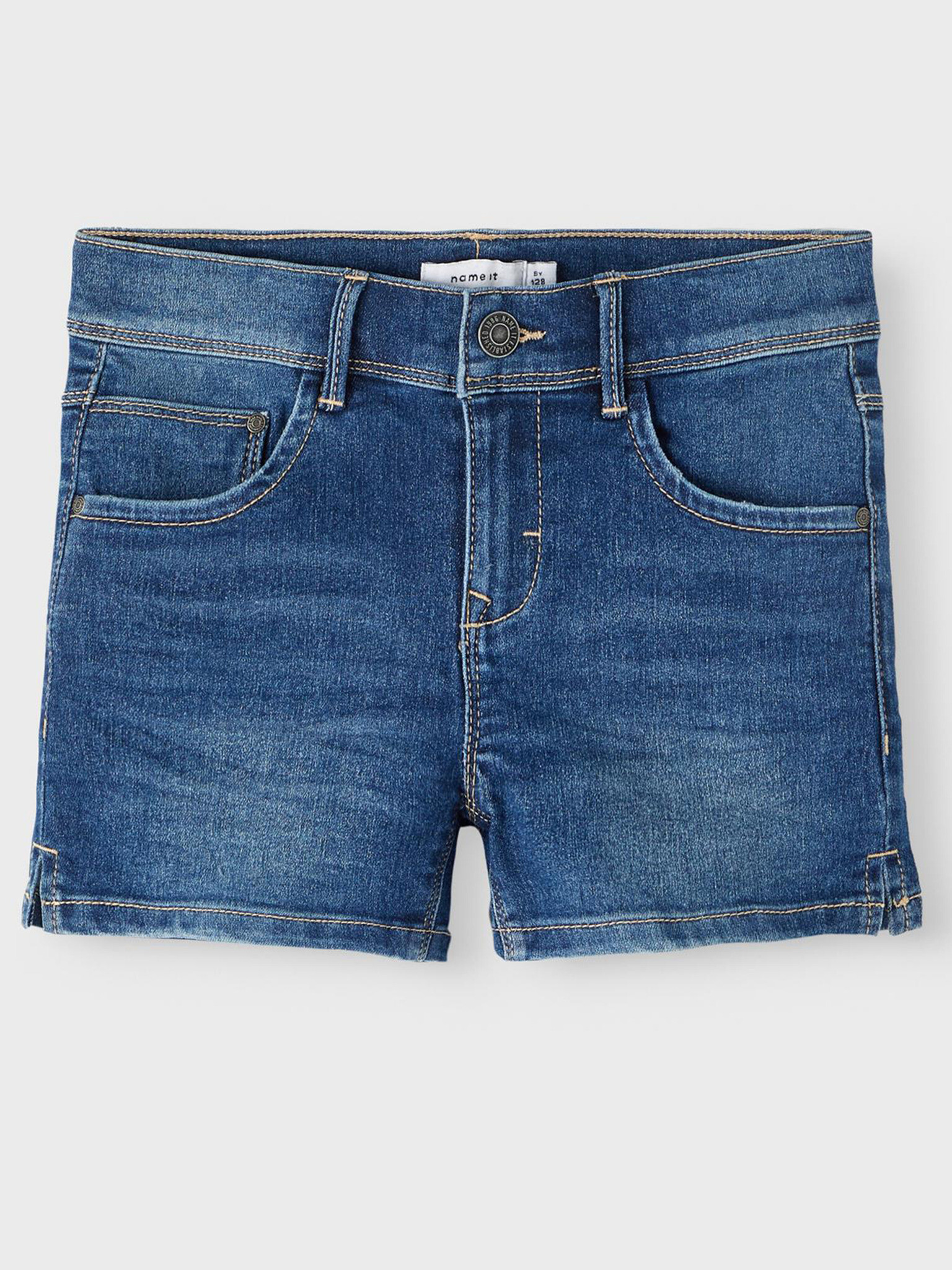 name it Salli Kids Shorts Blue - Pepit.gr