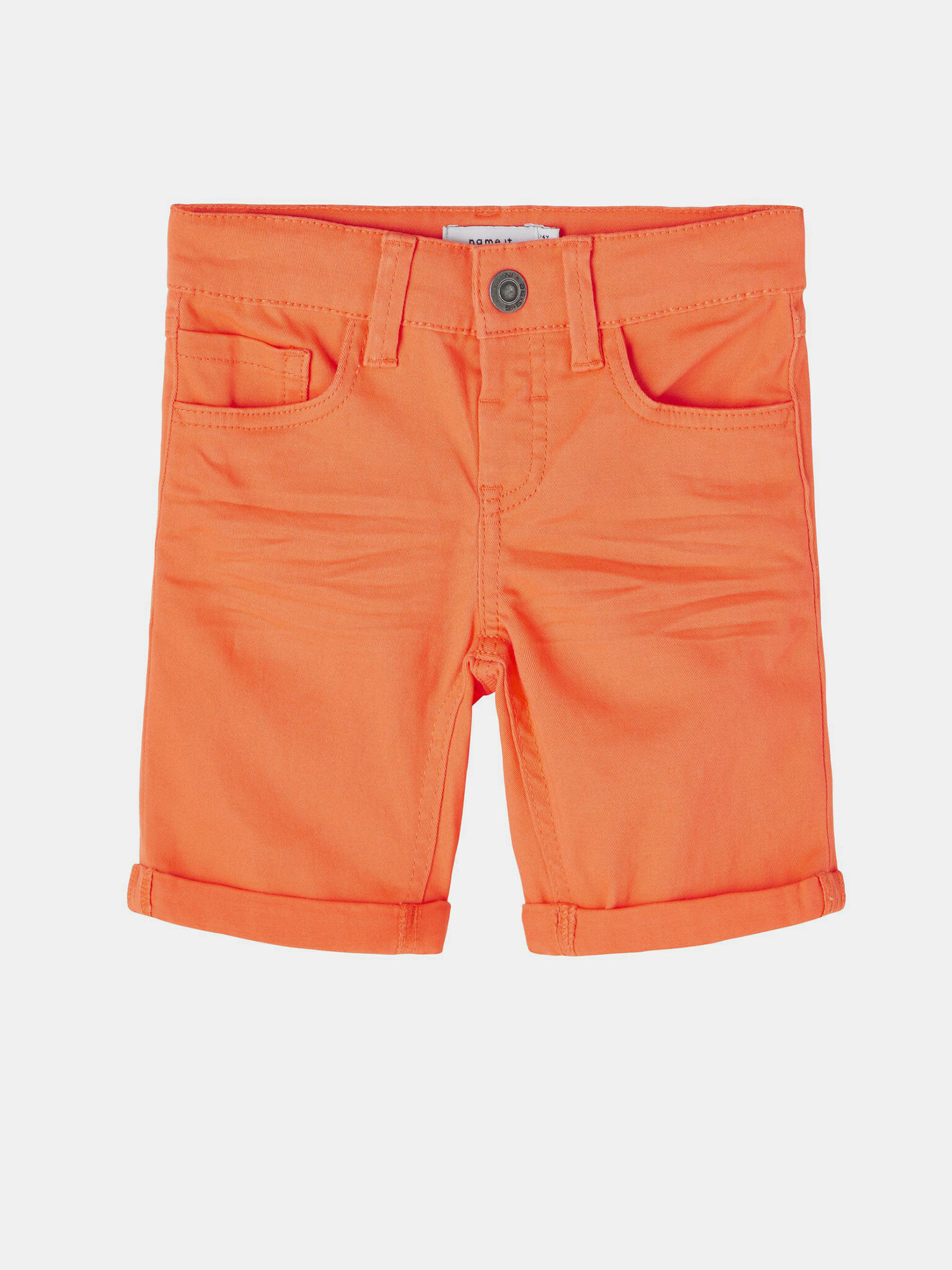 name it Sofus Kids Shorts Orange - Pepit.gr