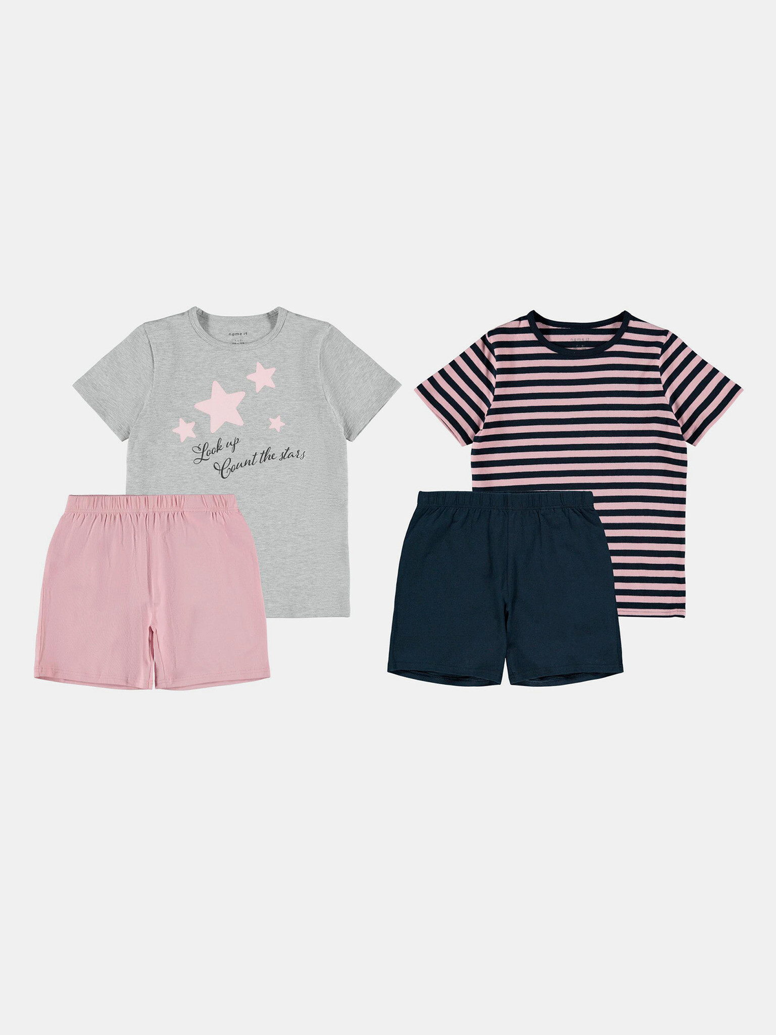 name it Stars Kids Pyjama Pink - Pepit.gr