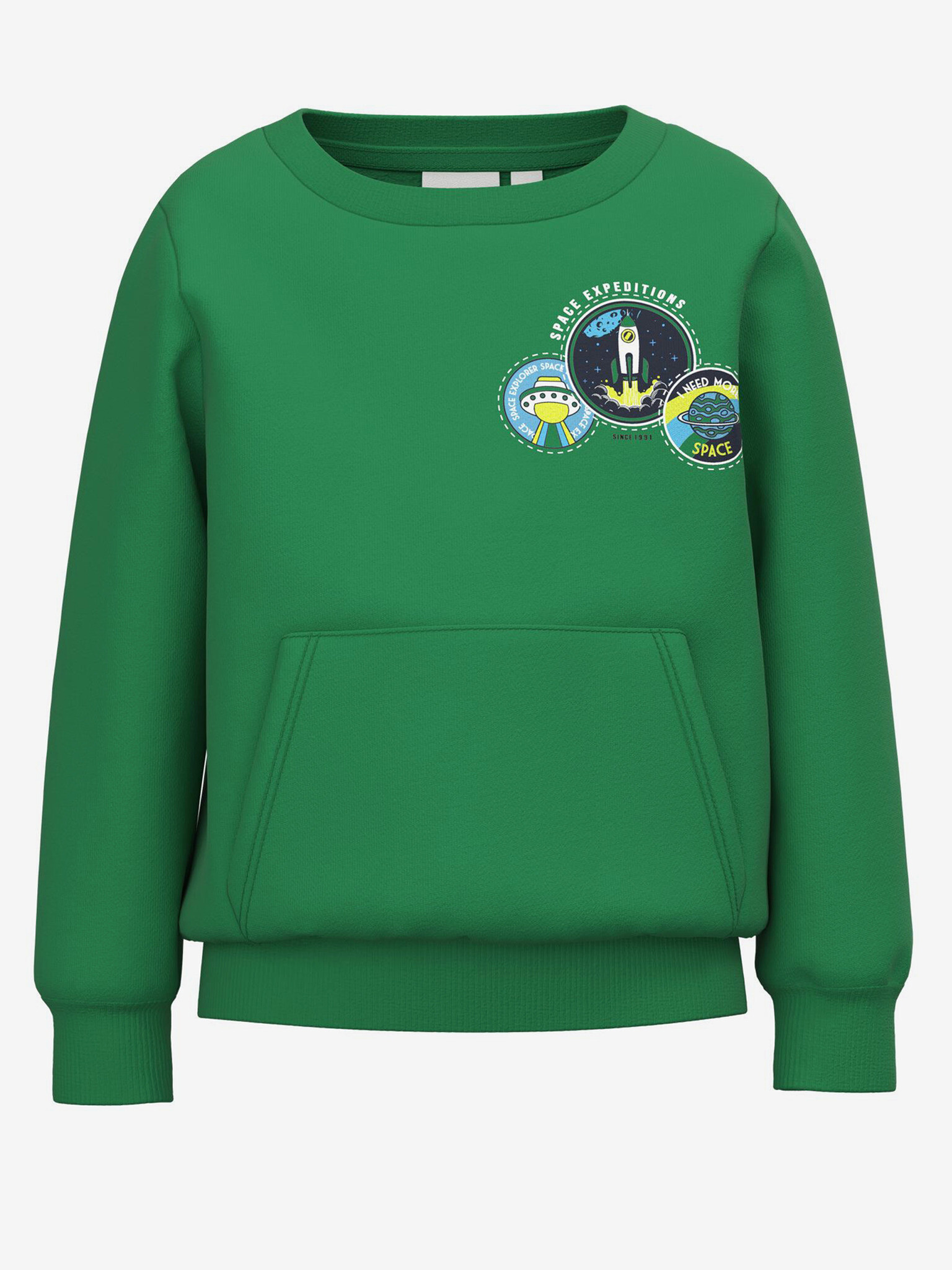 name it Vildar Kids Sweatshirt Green - Pepit.gr