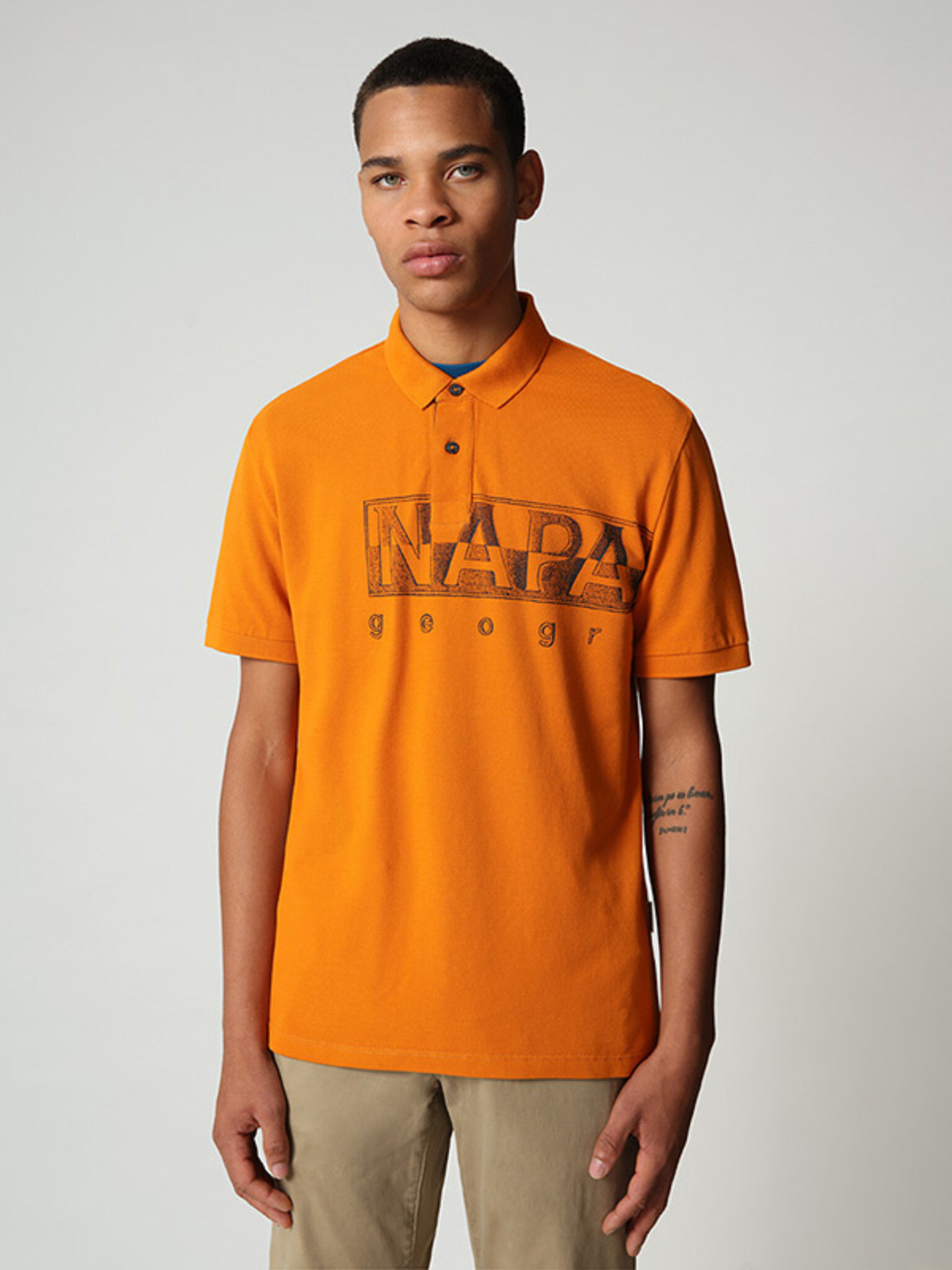 Napapijri T-shirt Orange - Pepit.gr