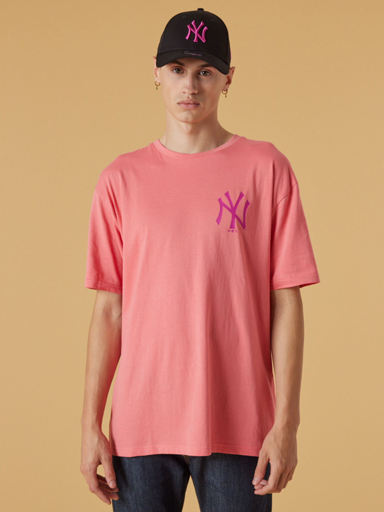 New Era New York Yankees T-shirt Pink - Pepit.gr