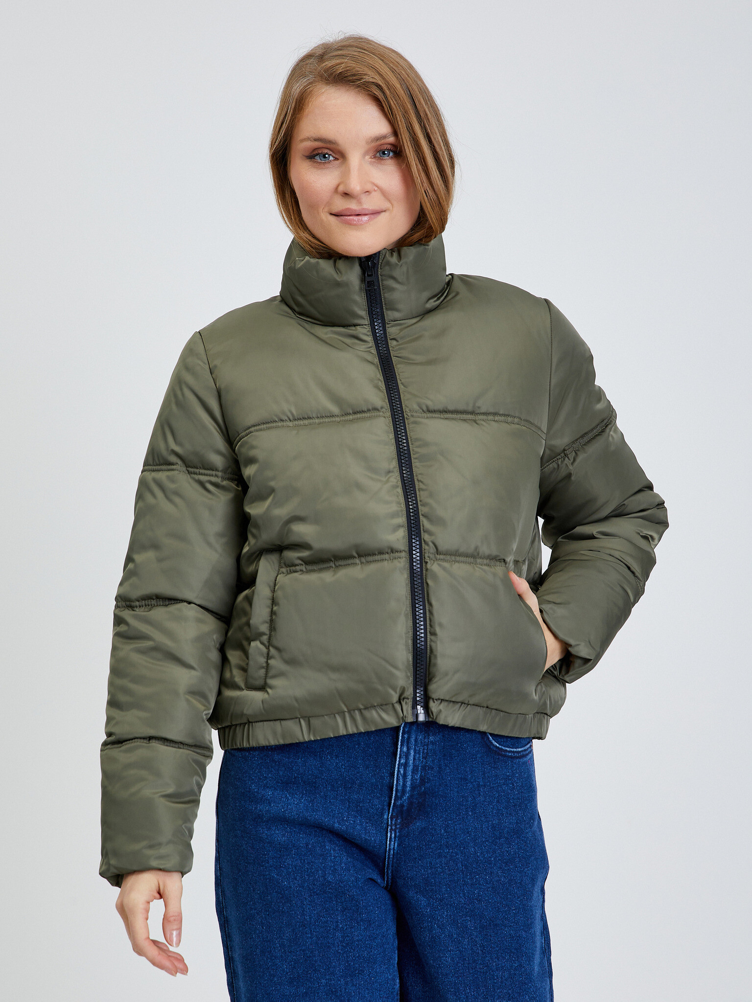 Noisy May Anni Winter jacket Green - Pepit.gr