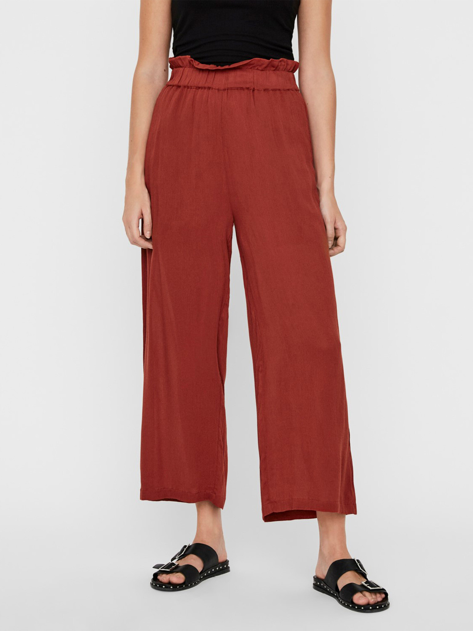 Noisy May Fleur Trousers Orange - Pepit.gr