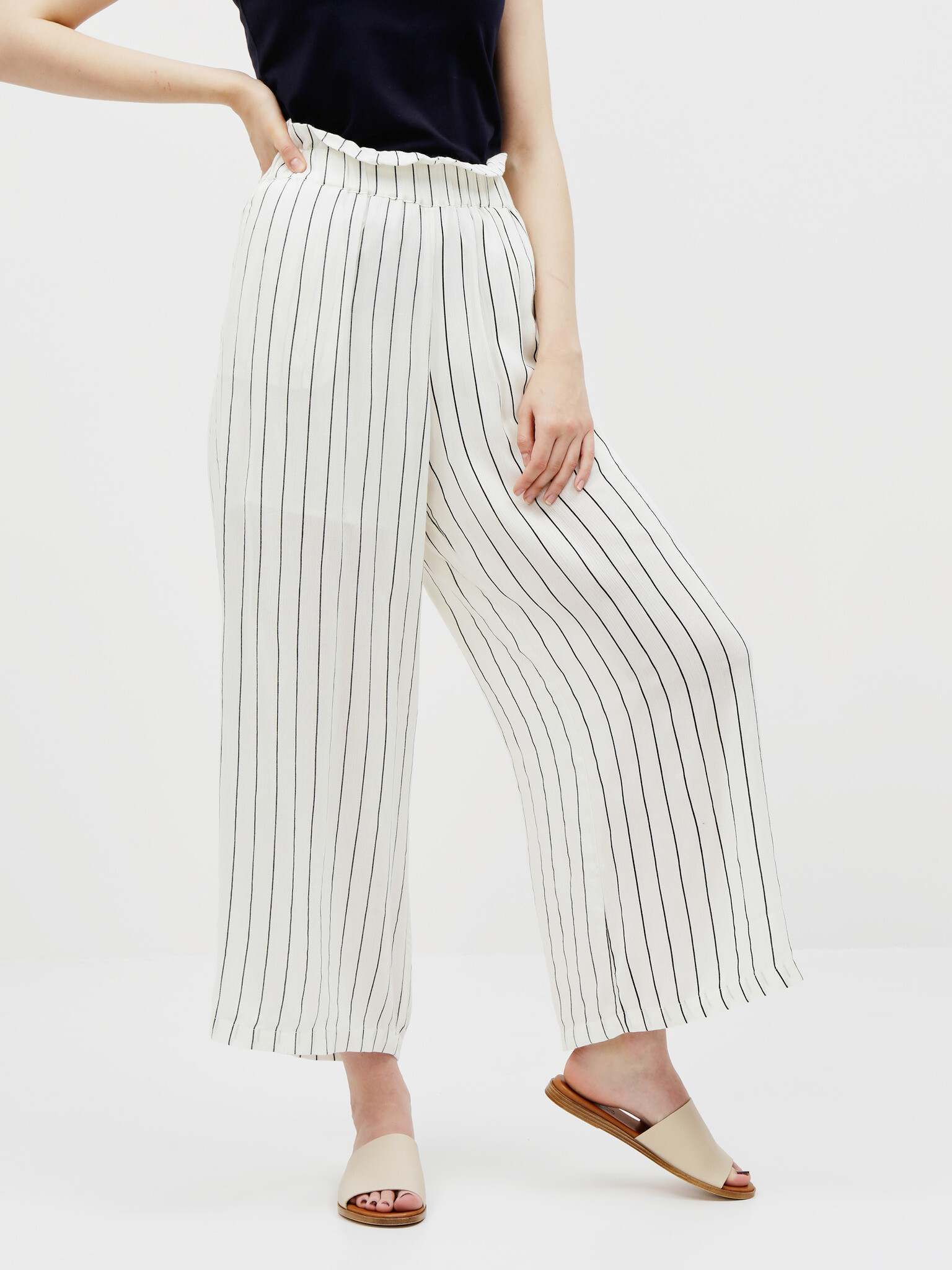 Noisy May Fleur Trousers White - Pepit.gr