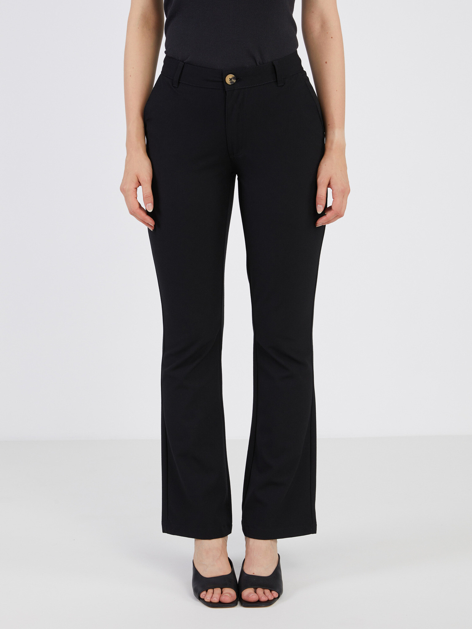 Noisy May Janis Trousers Black - Pepit.gr