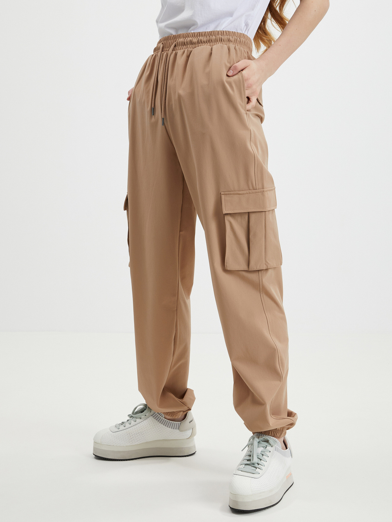 Noisy May Kirby Sweatpants Brown - Pepit.gr