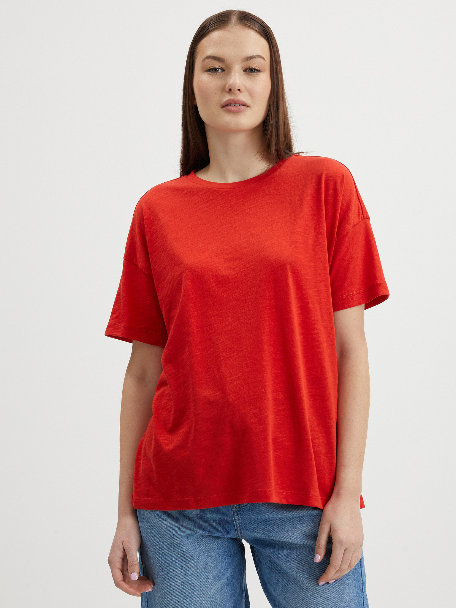 Noisy May Mathilde T-shirt Red - Pepit.gr