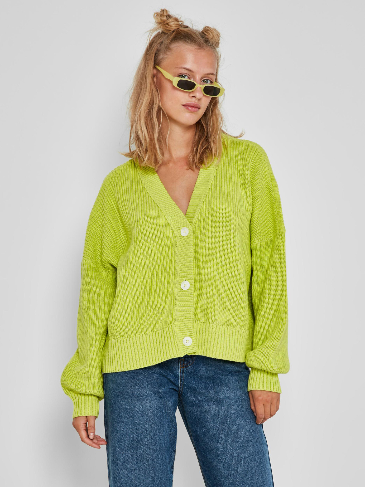 Noisy May Una Cardigan Green - Pepit.gr