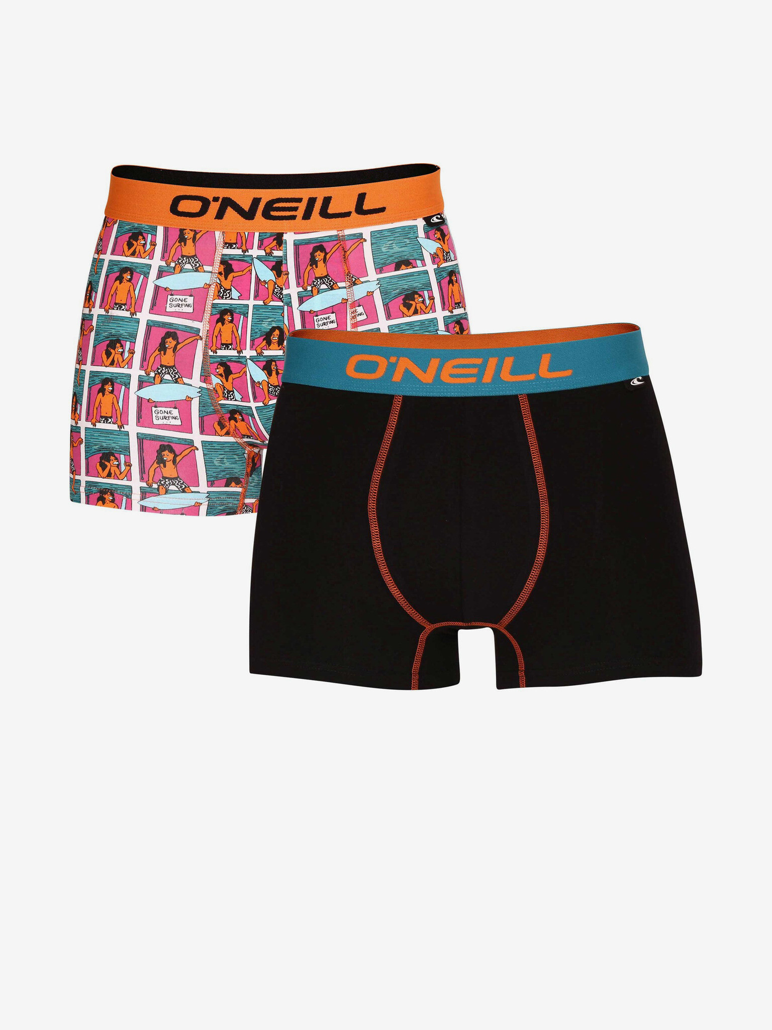 O'Neill Boxer Comic&Plain Boxers 2 pcs Black - Pepit.gr