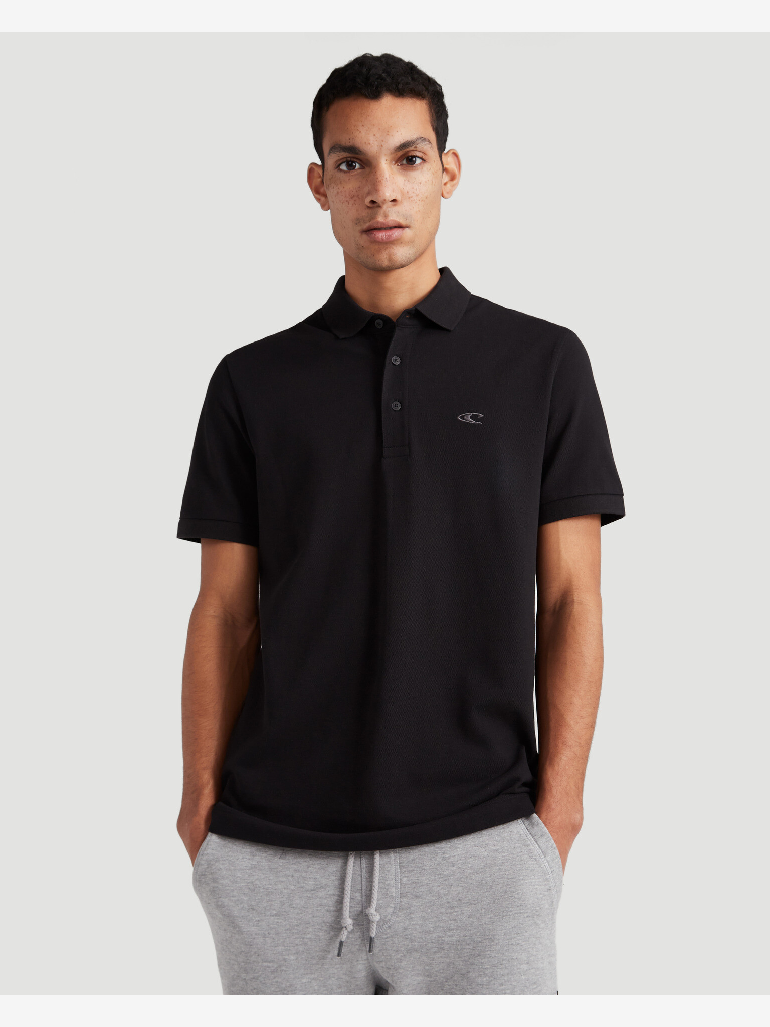 O'Neill Triple Stack Polo T-shirt Black - Pepit.gr