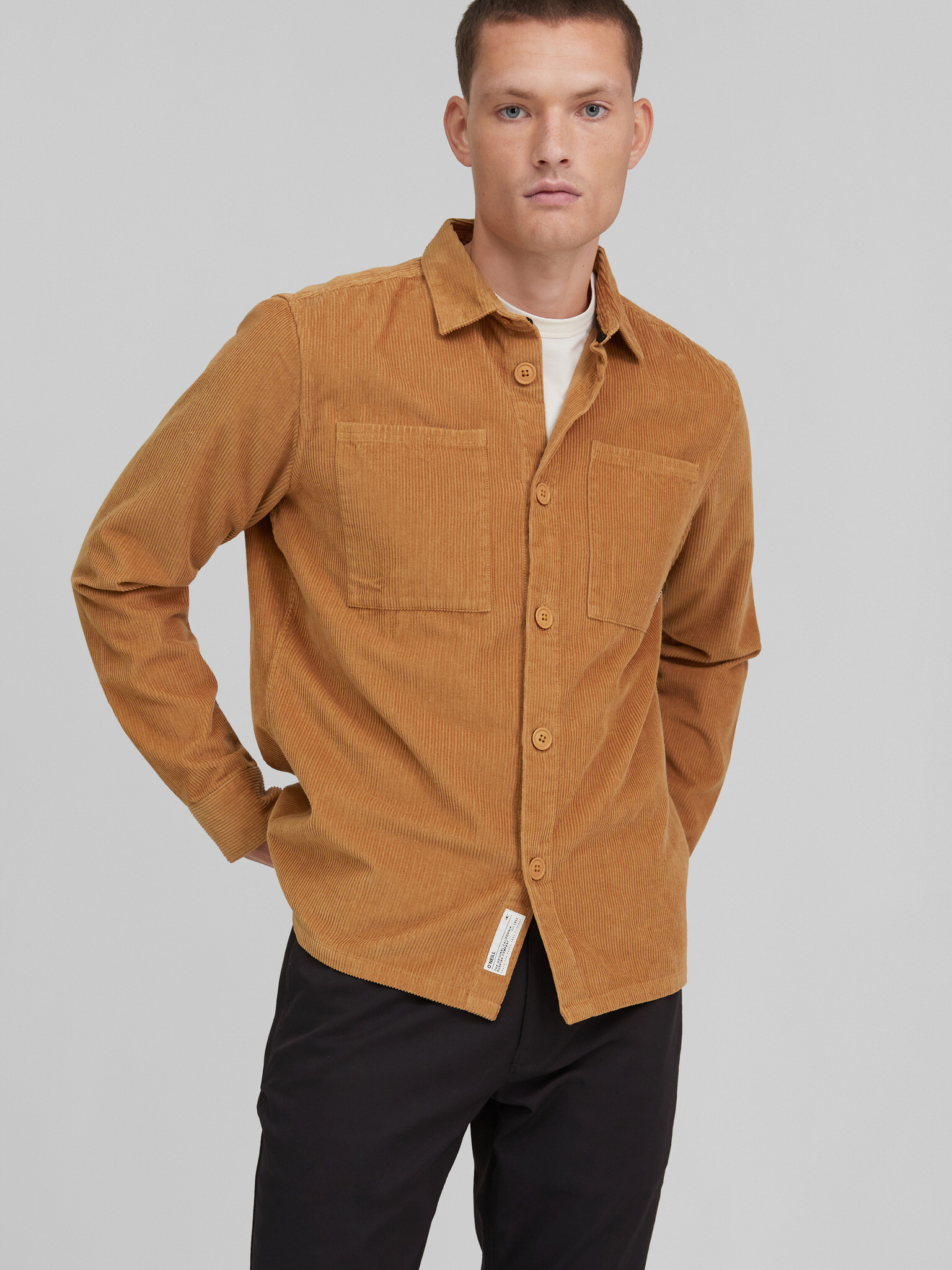 O'Neill Utility Ribcord Shirt Brown - Pepit.gr