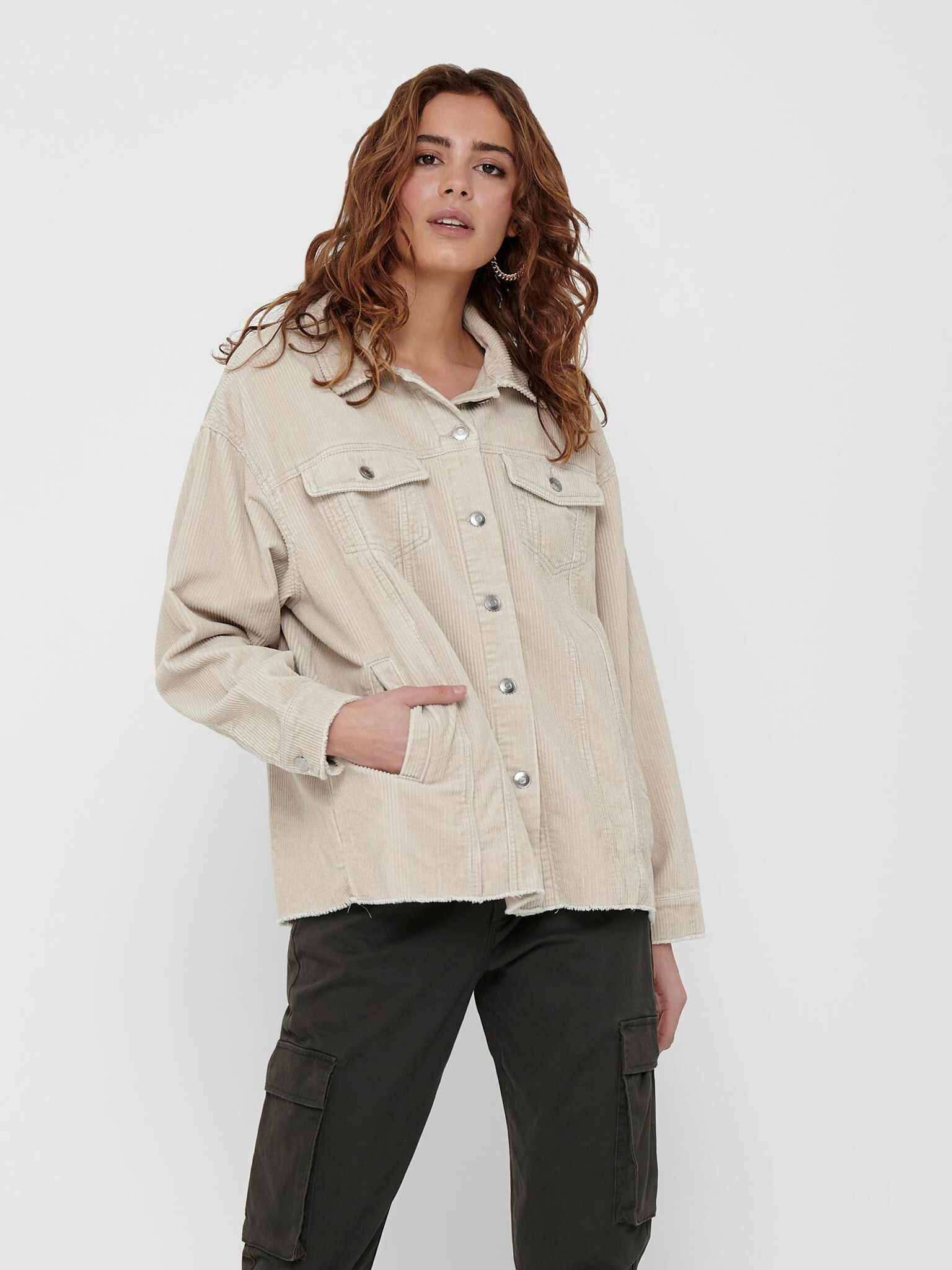 ONLY Bitten Jacket Beige - Pepit.gr