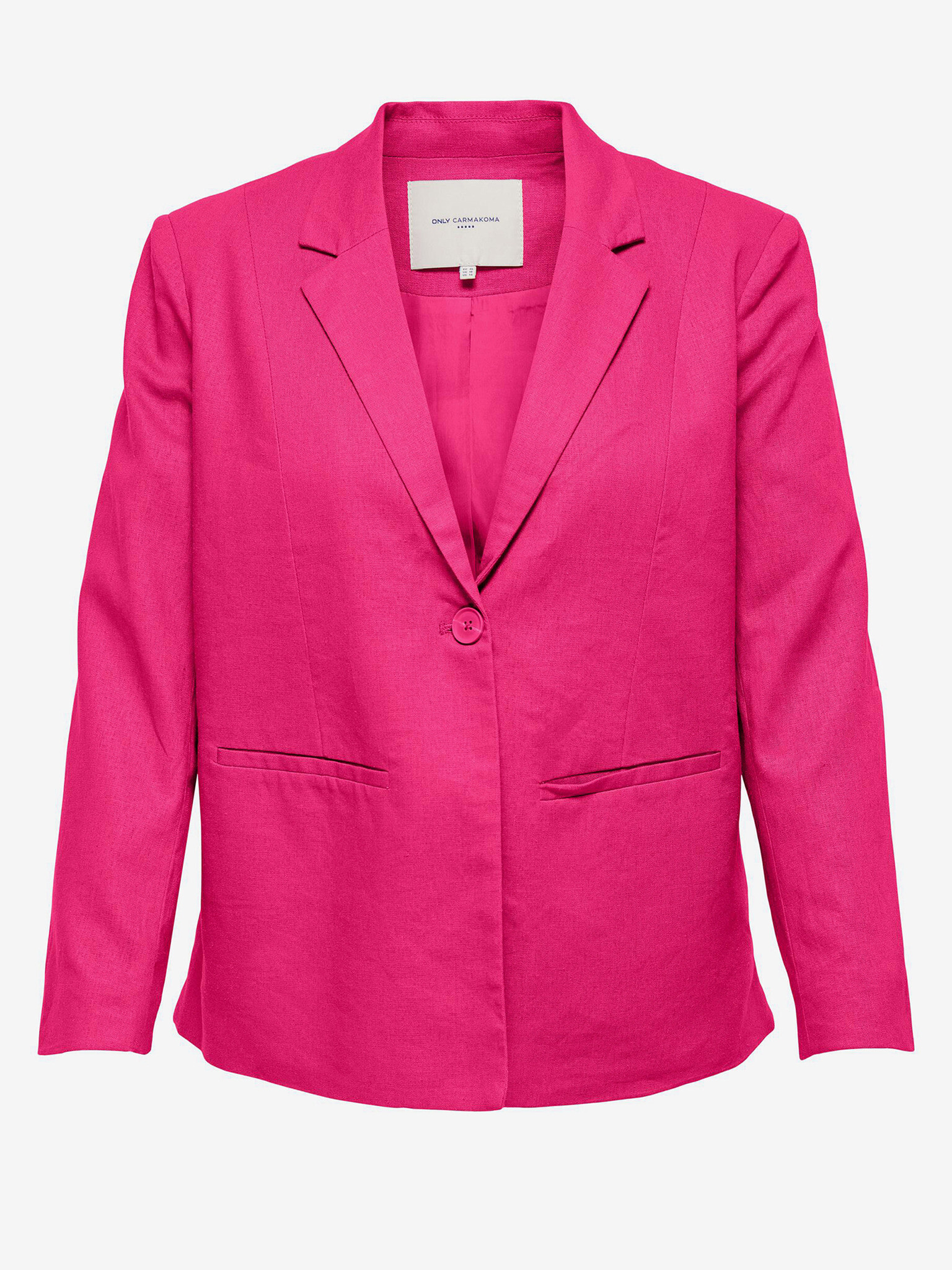 ONLY CARMAKOMA Ola Caro Jacket Pink - Pepit.gr