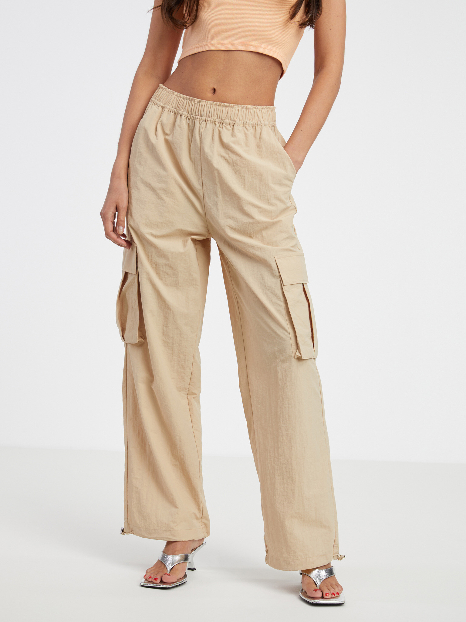 ONLY Karin Trousers Beige - Pepit.gr