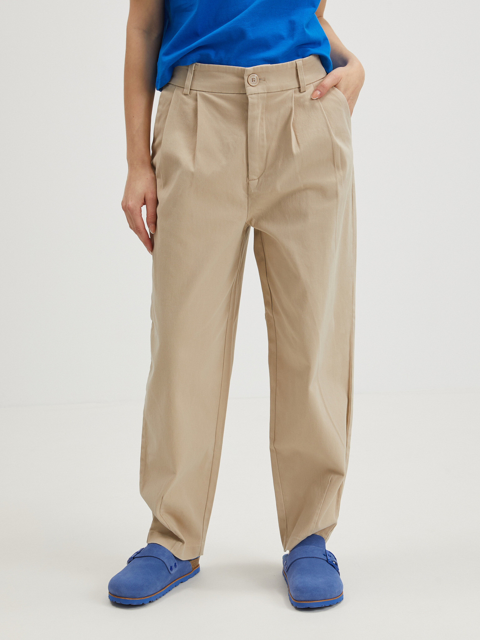 ONLY Maree Trousers Beige - Pepit.gr