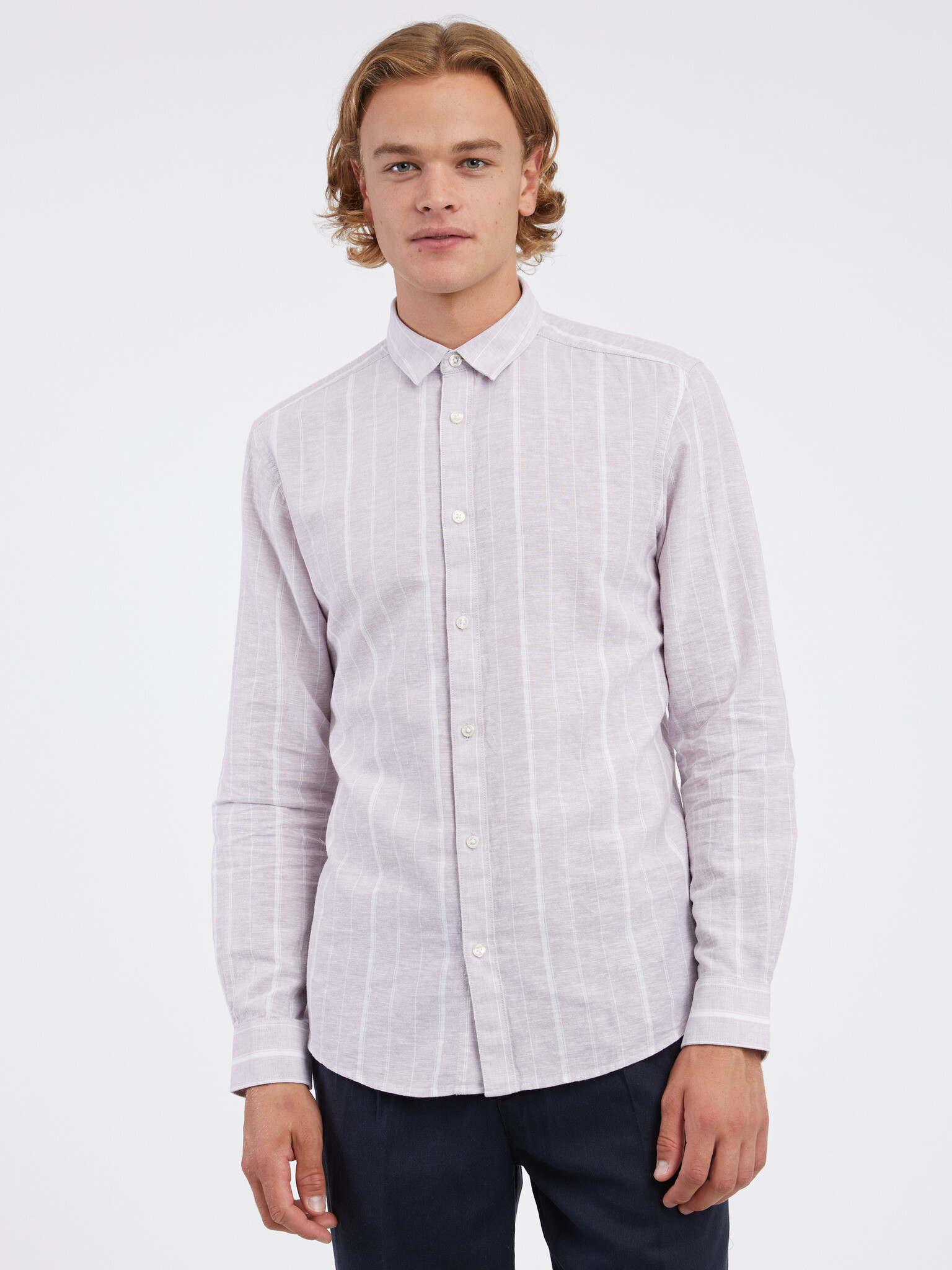 ONLY & SONS Caiden Shirt Grey - Pepit.gr