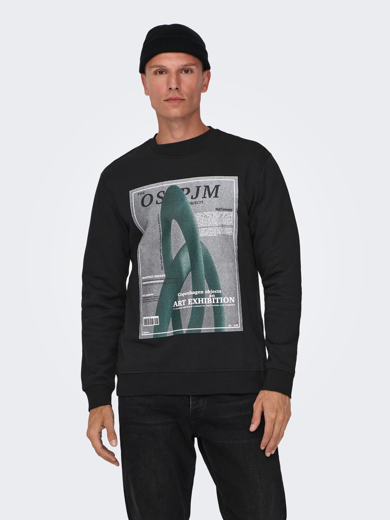 ONLY & SONS Todd Sweatshirt Black - Pepit.gr