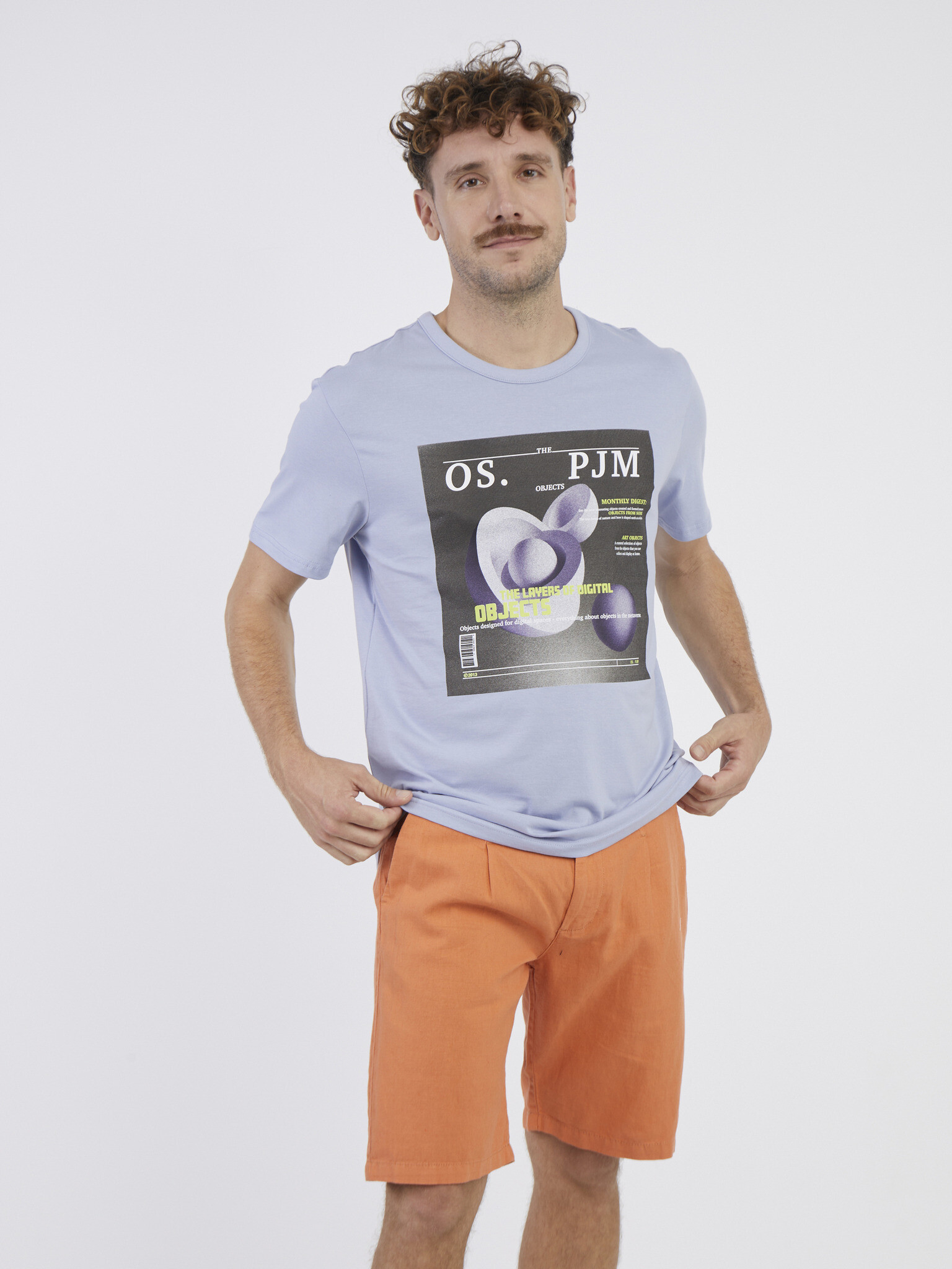 ONLY & SONS Todd T-shirt Blue - Pepit.gr