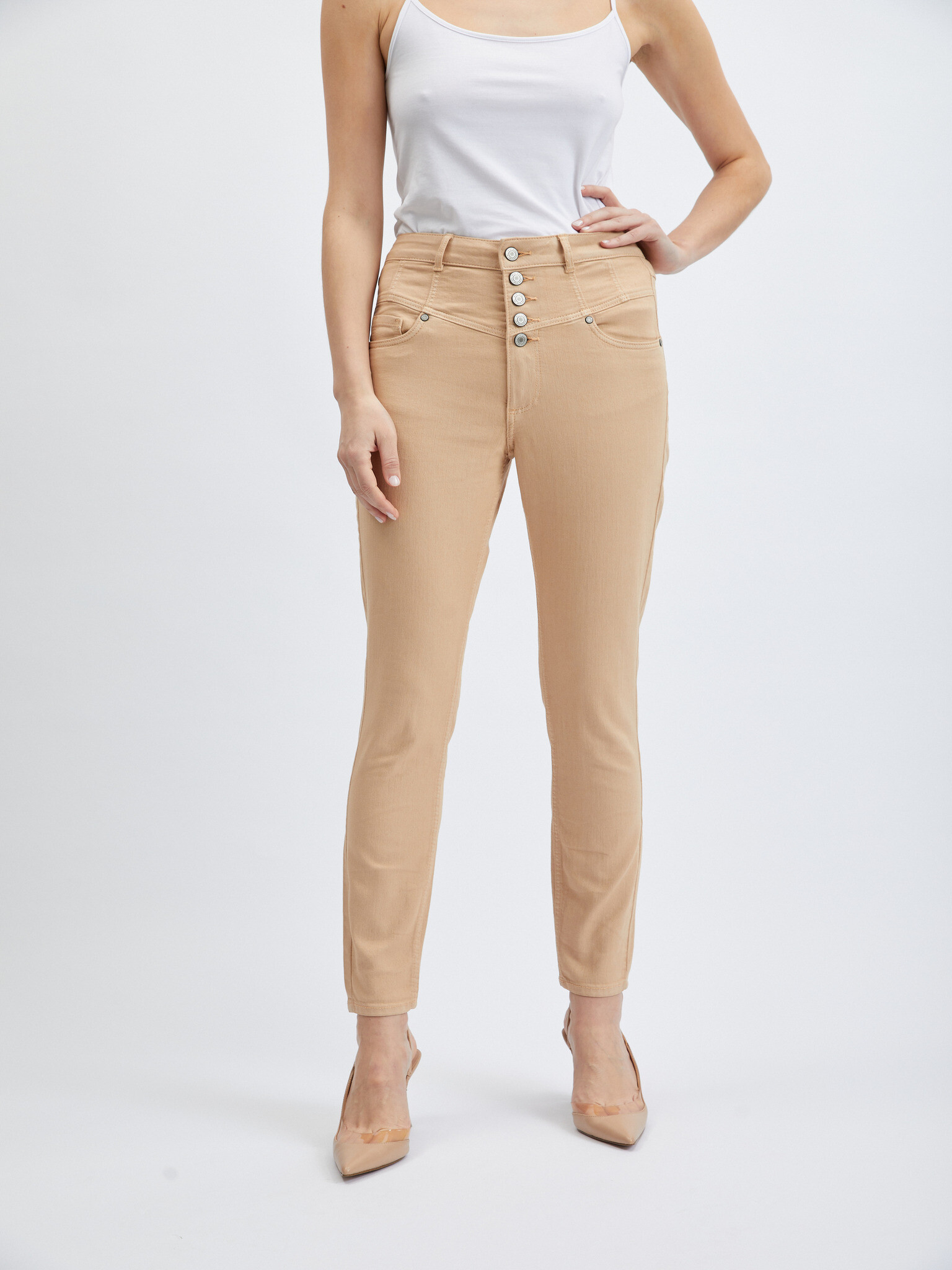 Orsay Jeans Beige - Pepit.gr