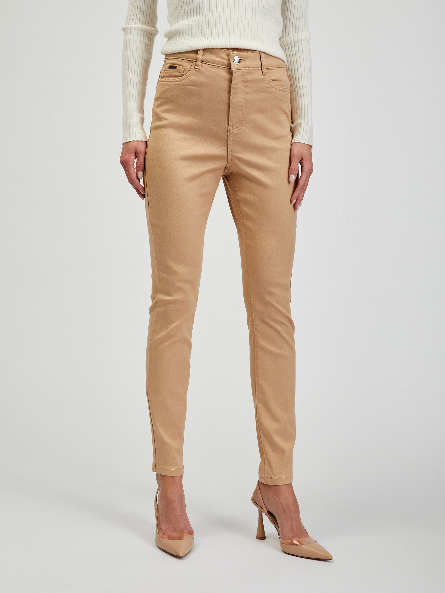 Orsay Paul Trousers Beige - Pepit.gr