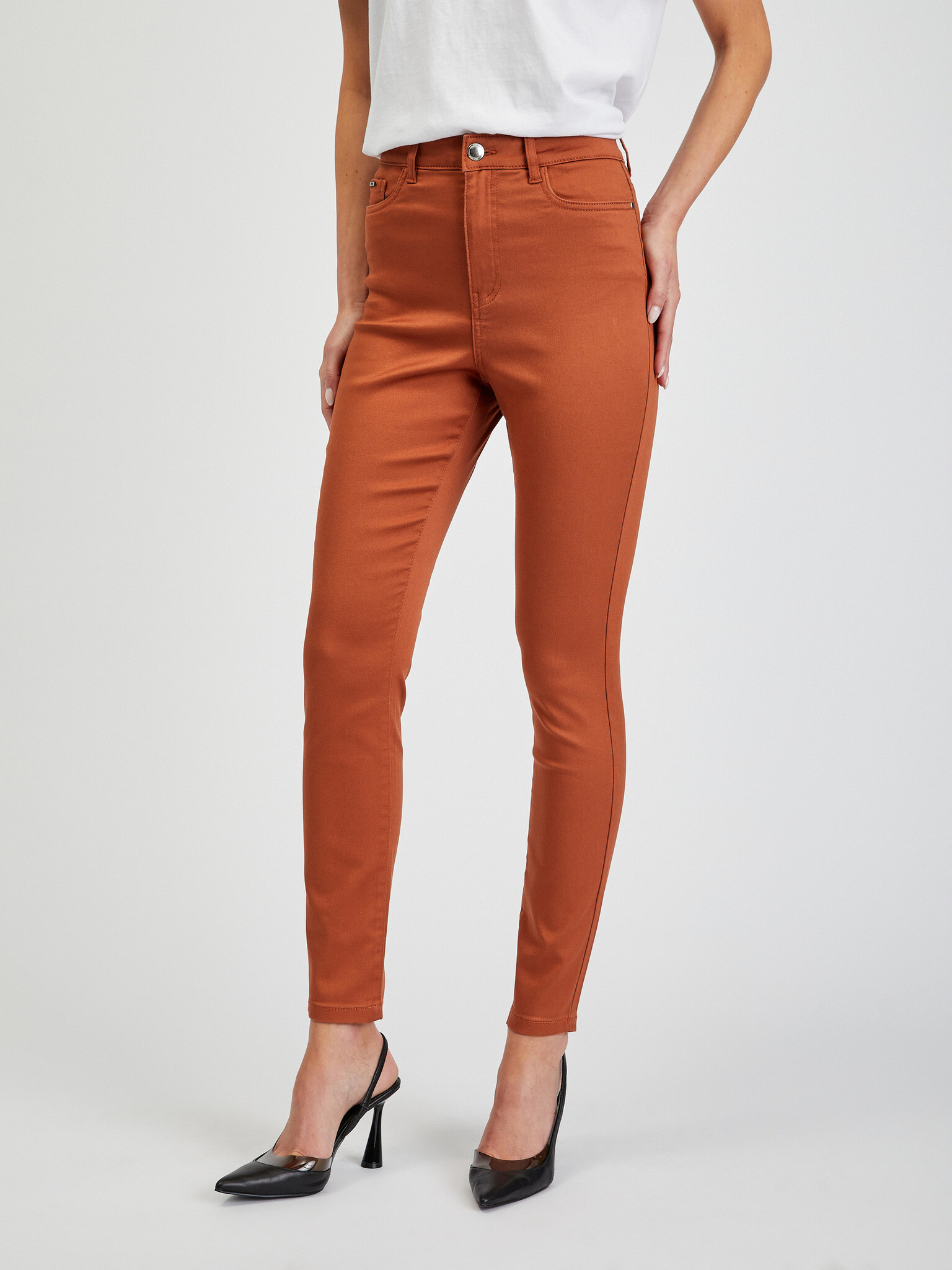 Orsay Paul Trousers Brown - Pepit.gr