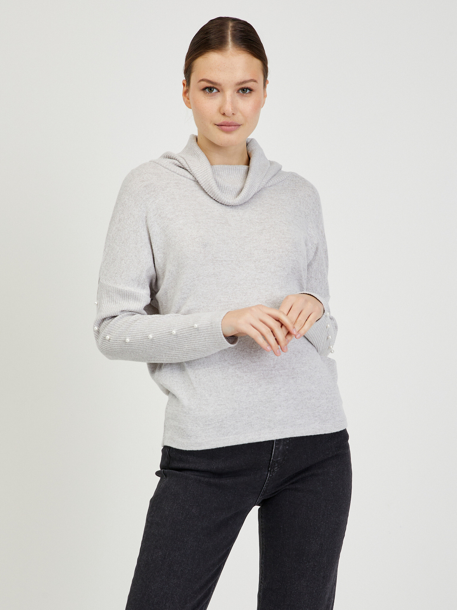 Orsay Pilou Turtleneck Grey - Pepit.gr