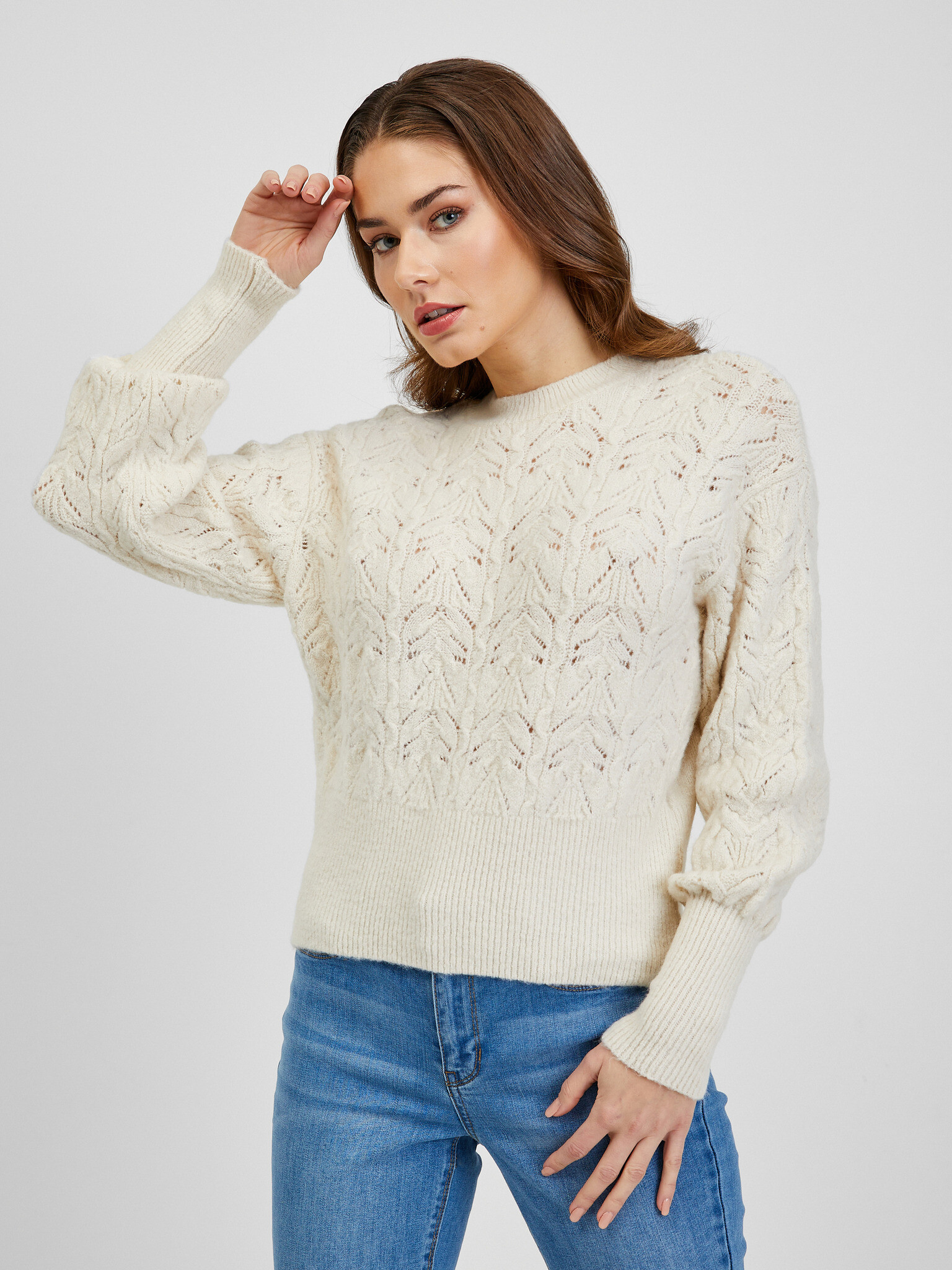 Orsay Sweater White - Pepit.gr