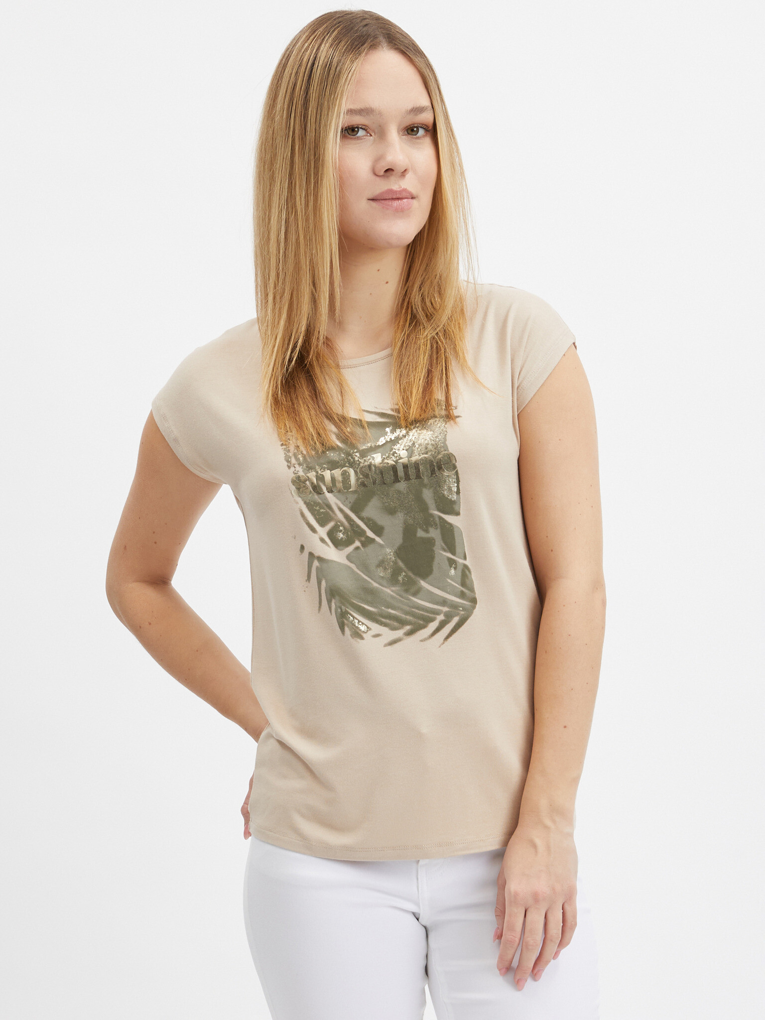 Orsay T-shirt Beige - Pepit.gr