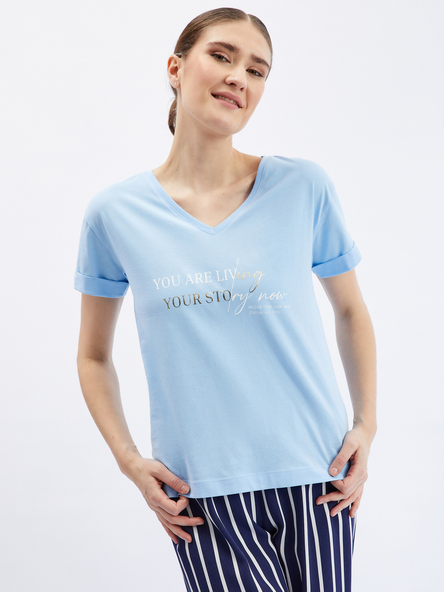 Orsay T-shirt Blue - Pepit.gr