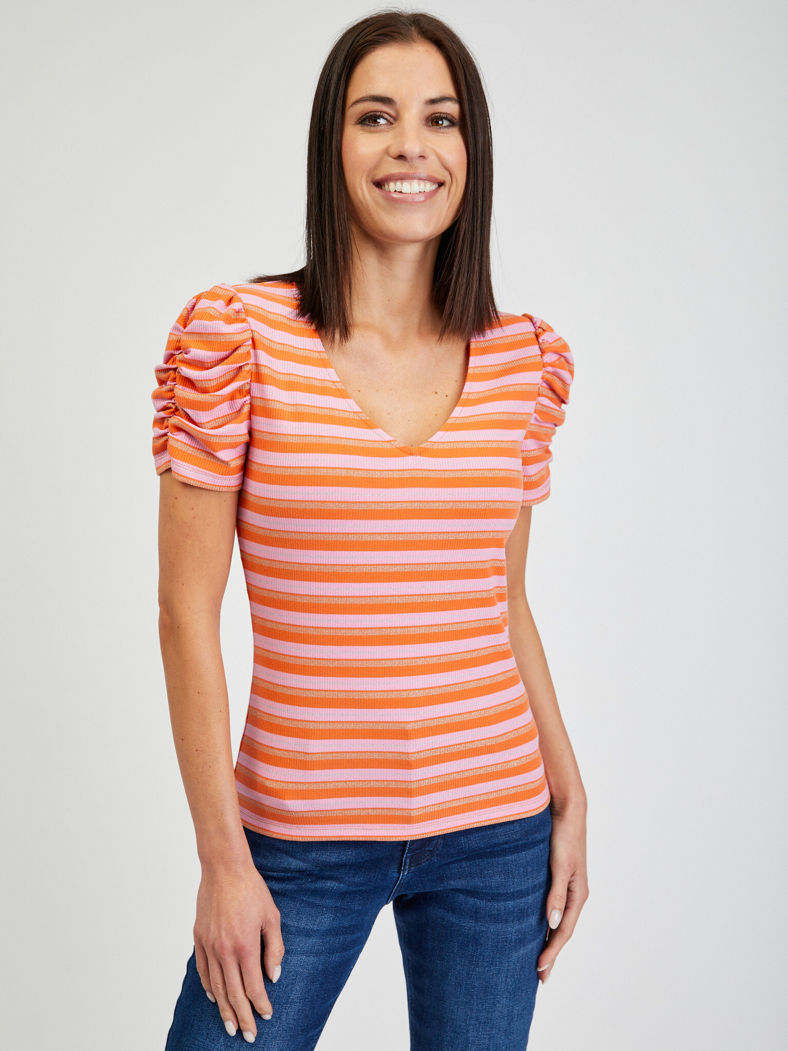 Orsay T-shirt Orange - Pepit.gr