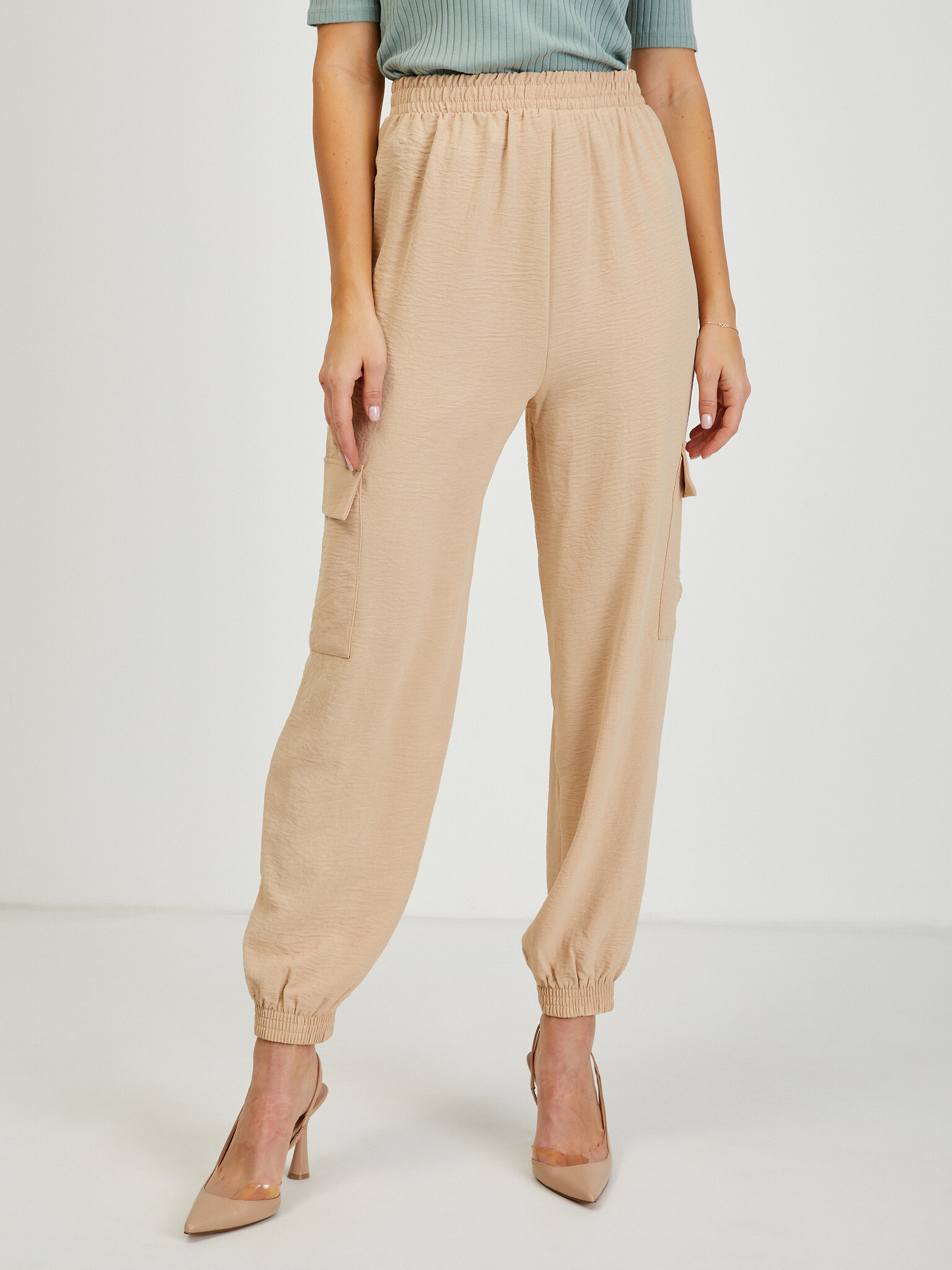 Orsay Trousers Beige - Pepit.gr