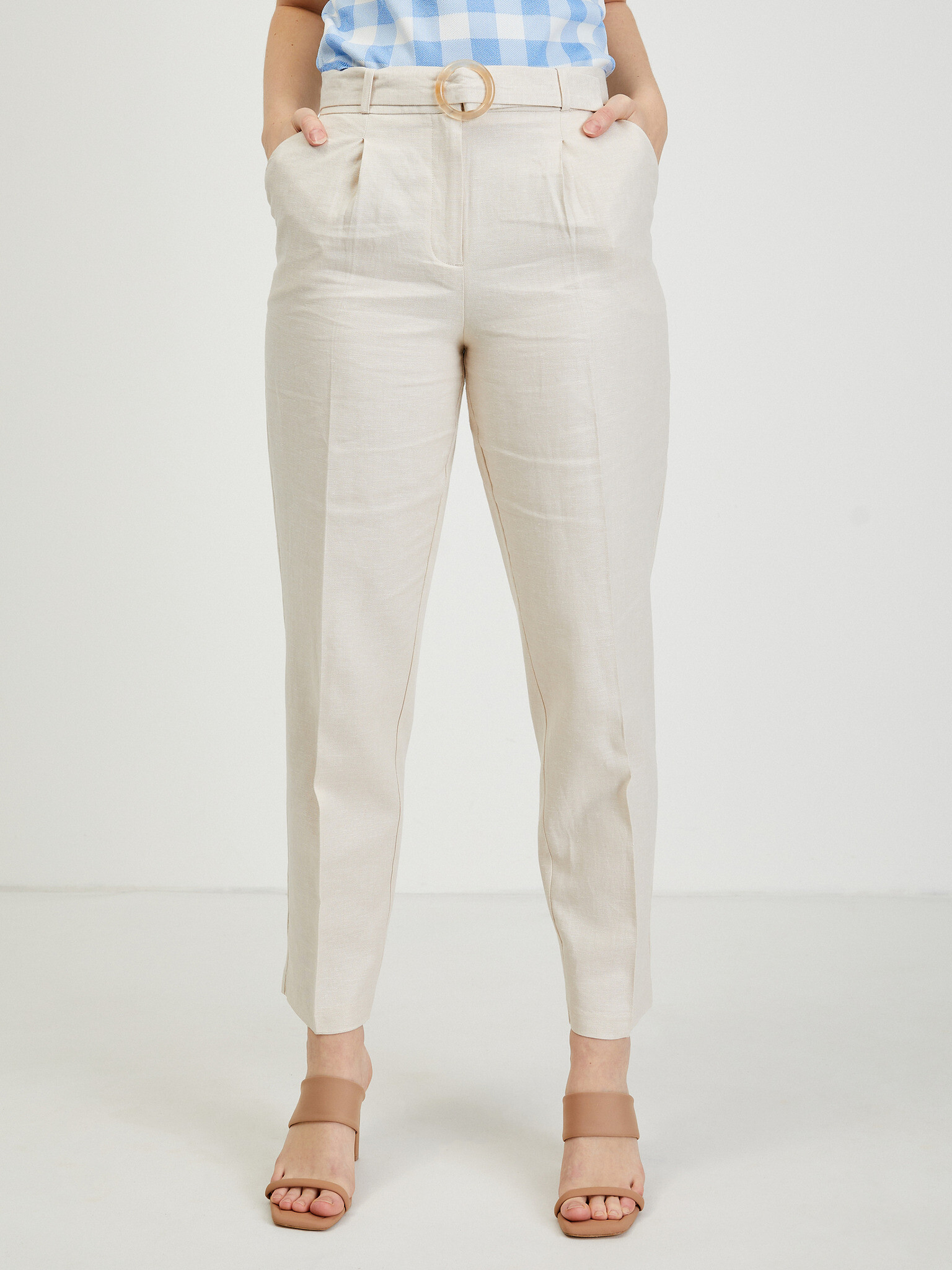 Orsay Trousers Beige - Pepit.gr